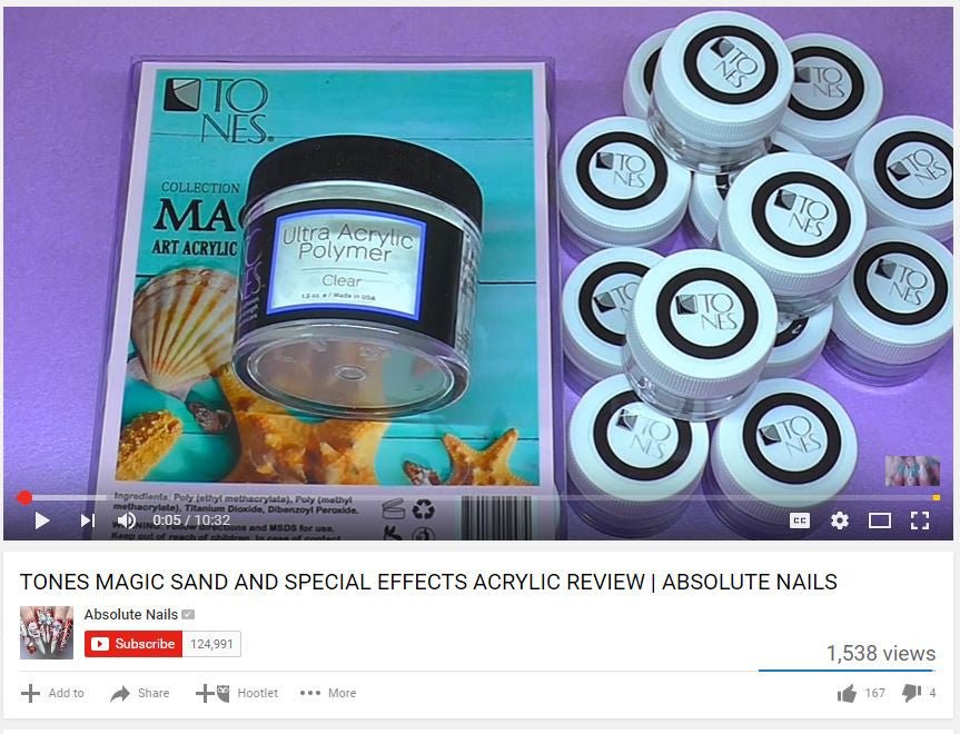 Tones Review by Absolute Nails: Special Effects, Ultra Sparkling Clear & Magic Sand - Tones