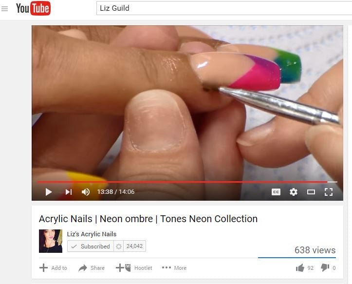 Tones Review by Liz's Acrylic Nails: Acrylic Art Powder Collection: Neon - Tones