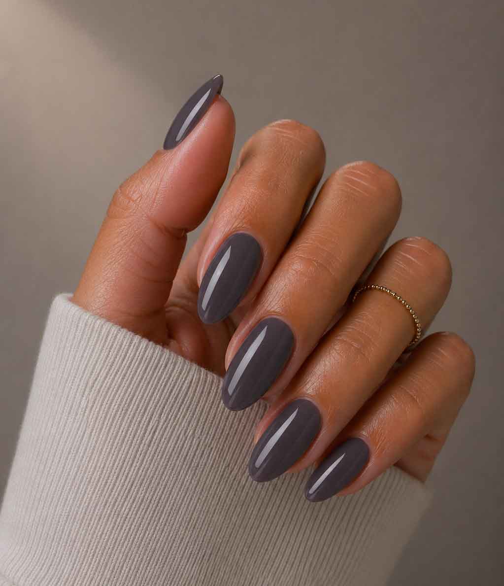Gel Polish #25 - Ash Gray  | Dark Gray | UV/LED | 0.56 fl oz