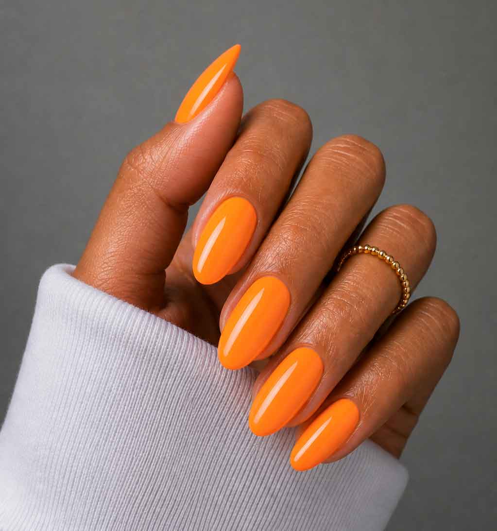 Gel Polish #46 - Orange Pop  | Neon Orange Gel | UV/LED | 0.56 fl oz