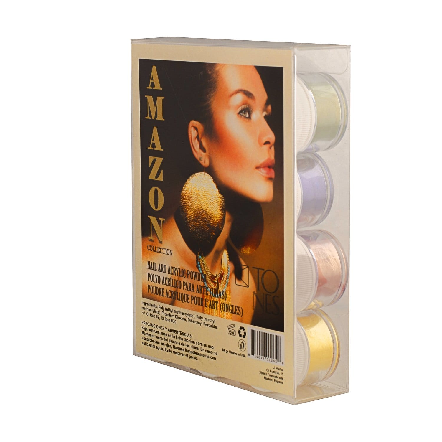 Acrylic Art Powder - 3D Collection: Amazon (12 x 0.25 oz) | Professional Nail Products by Tones