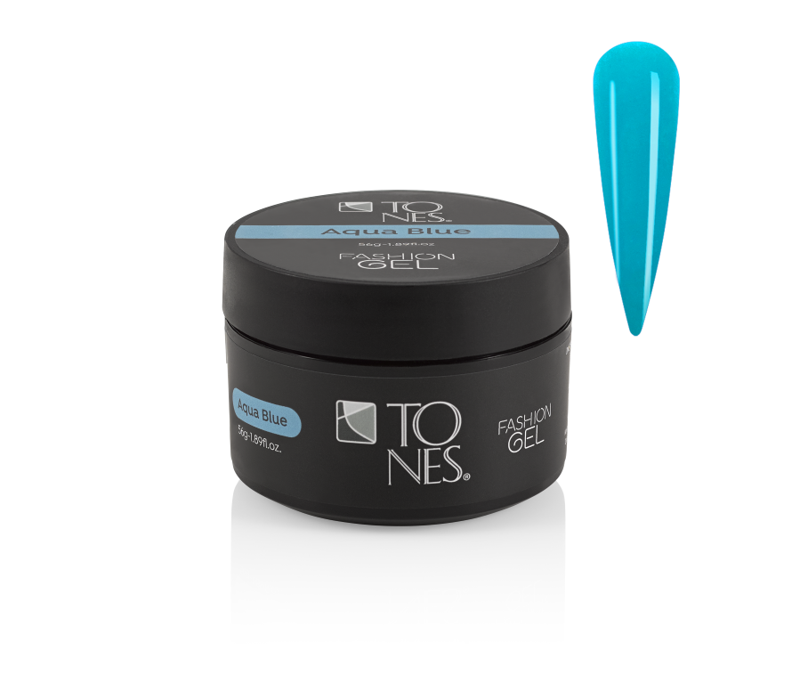 Fashion Gel: Aqua Blue - 1.89 fl oz / 56 mL — Tones Professional