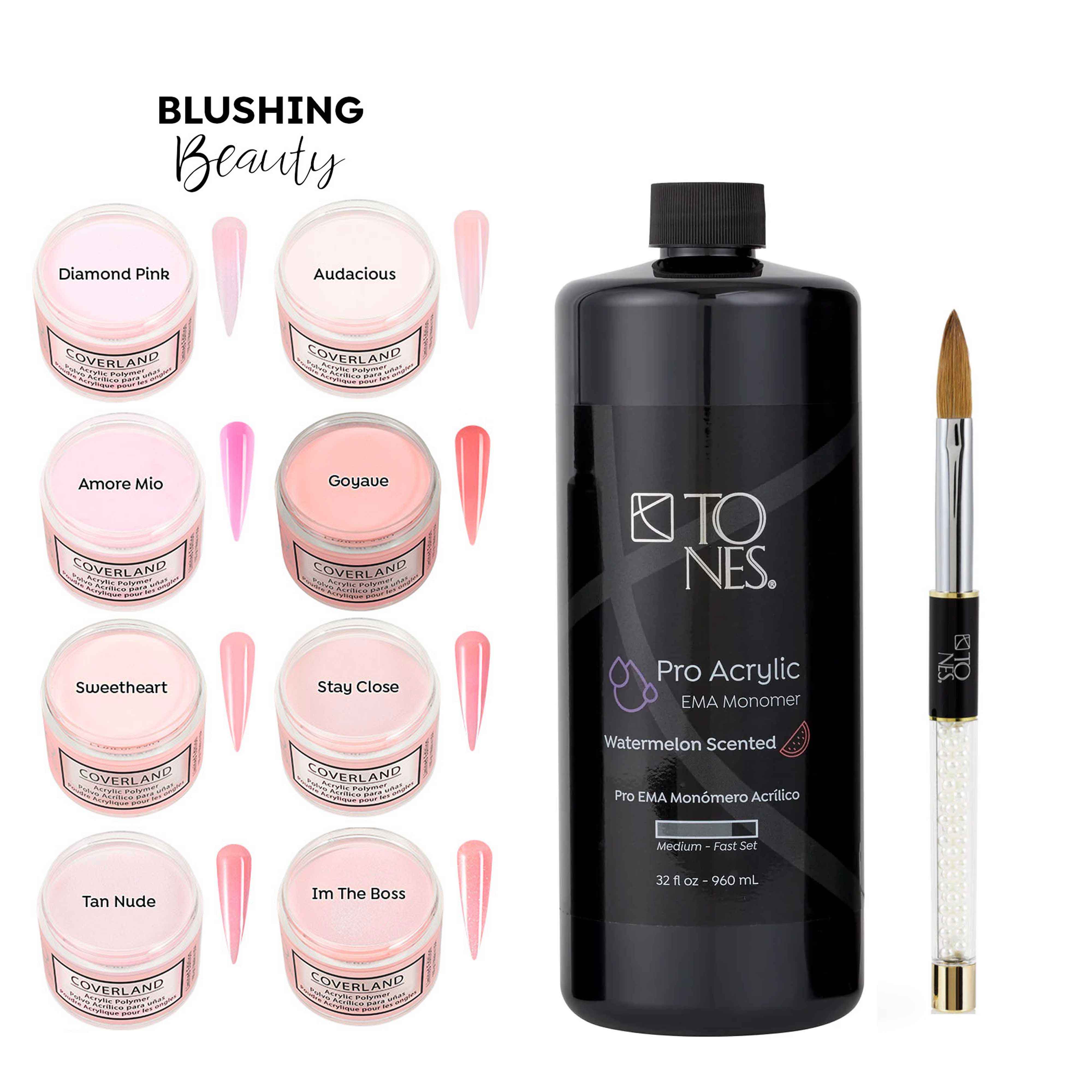 Holiday kit: Coverland “Blushing Beauty” + Monomer + Brush #14