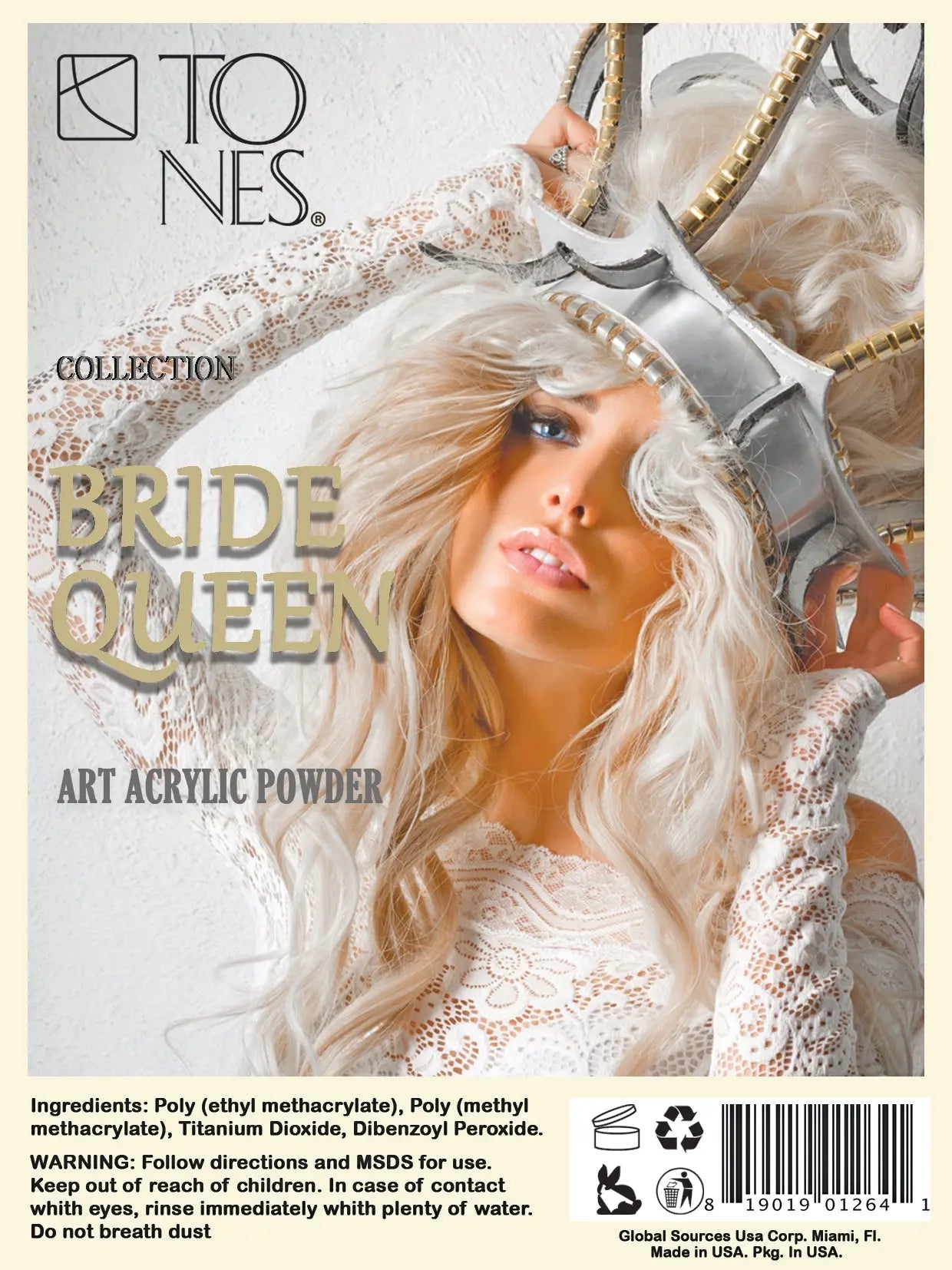 Acrylic Art Powder - 3D Individual: Bride Queen (0.5 oz) 