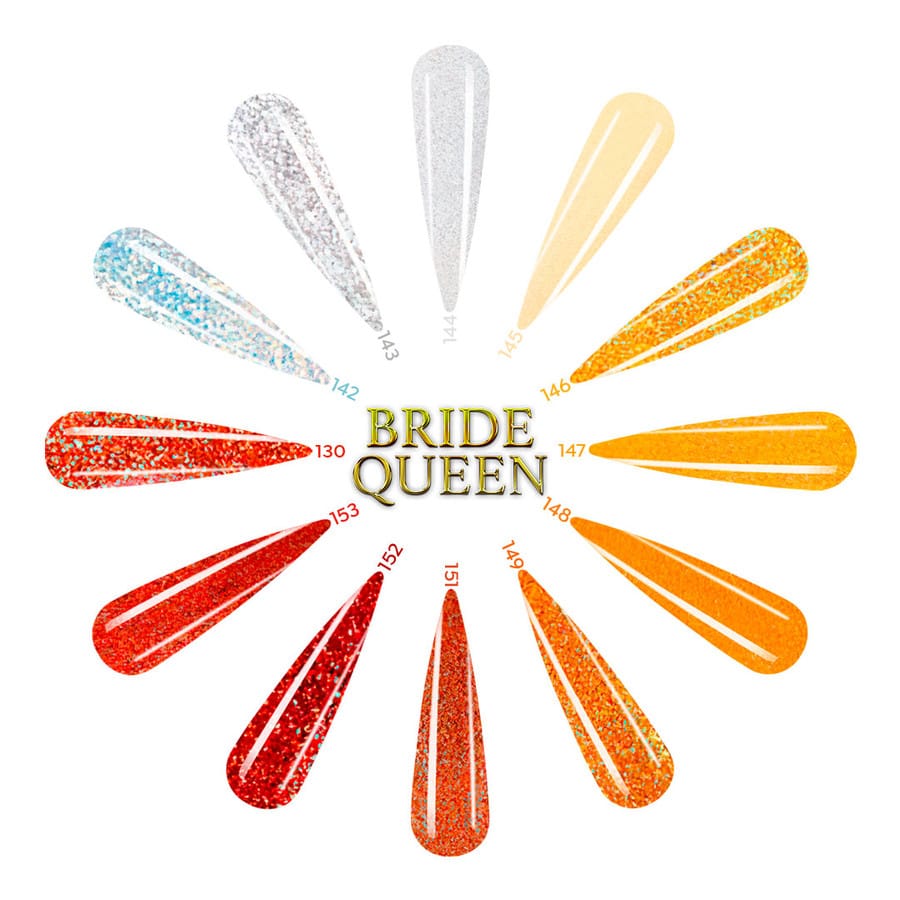 Acrylic Art Powder - 3D Collection: Bride Queen (12 x 0.25 oz) — Detail View | Tones Professional Nail Products