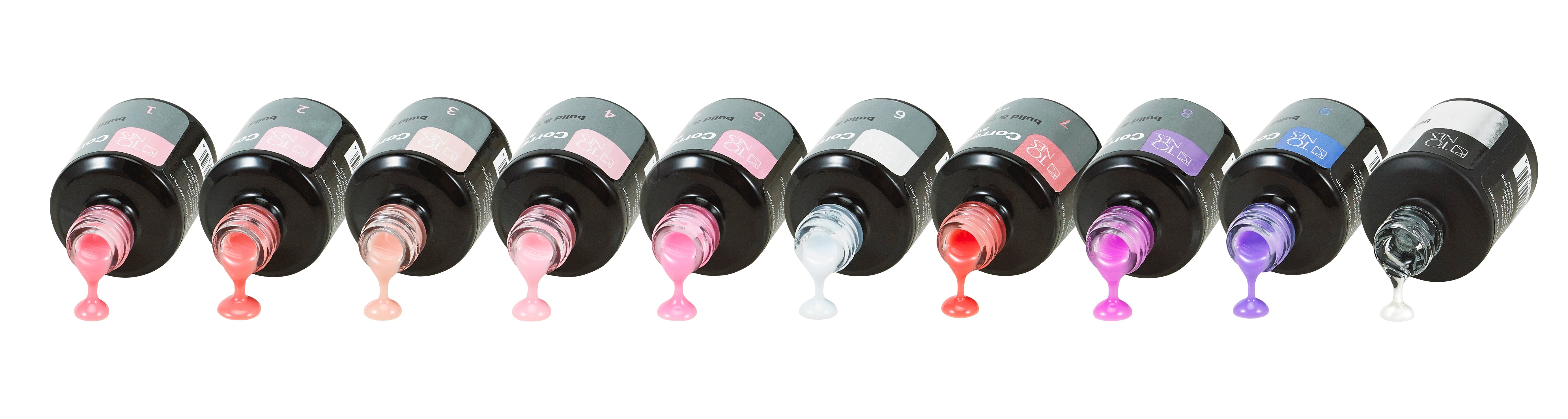 Color Corrective Soak off Gel - Collection w/ Clear (10 x 0.5 fl oz/ 15 mL)