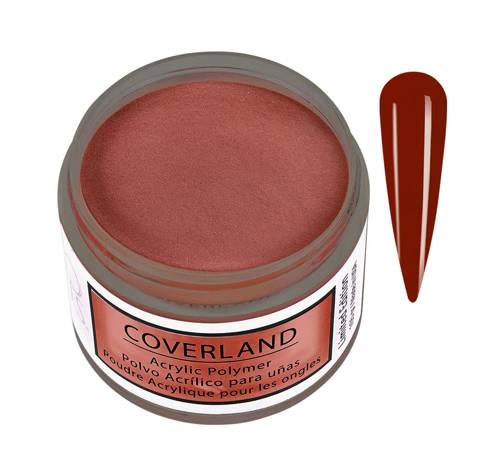 Coverland Acrylic Powder 1.5 oz "Cozy Chestnut" Red - Limited Edition