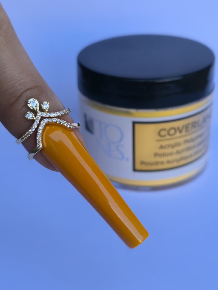 Coverland Acrylic Powder 1.5 oz "Croissant au Miel" Yellow - Limited Edition