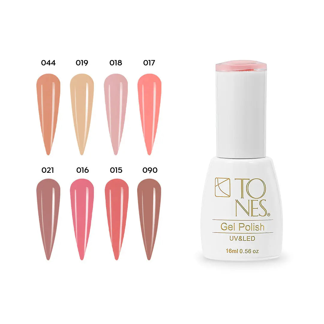 Gel Polish Kit - Coral  (8 Colors x 0.56 fl oz) 