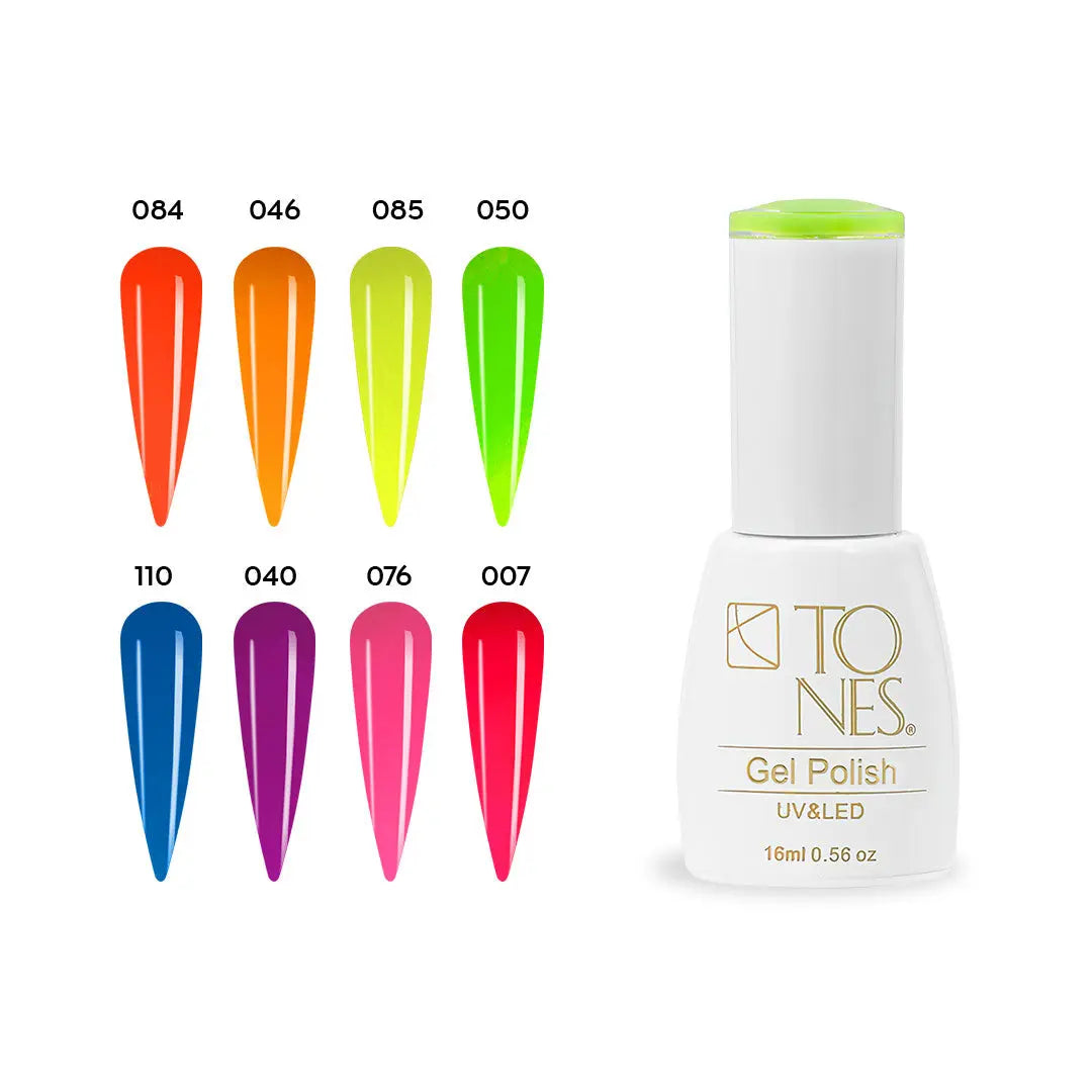 Neon Gel Polish Collection (8 x 0.56 fl oz) 