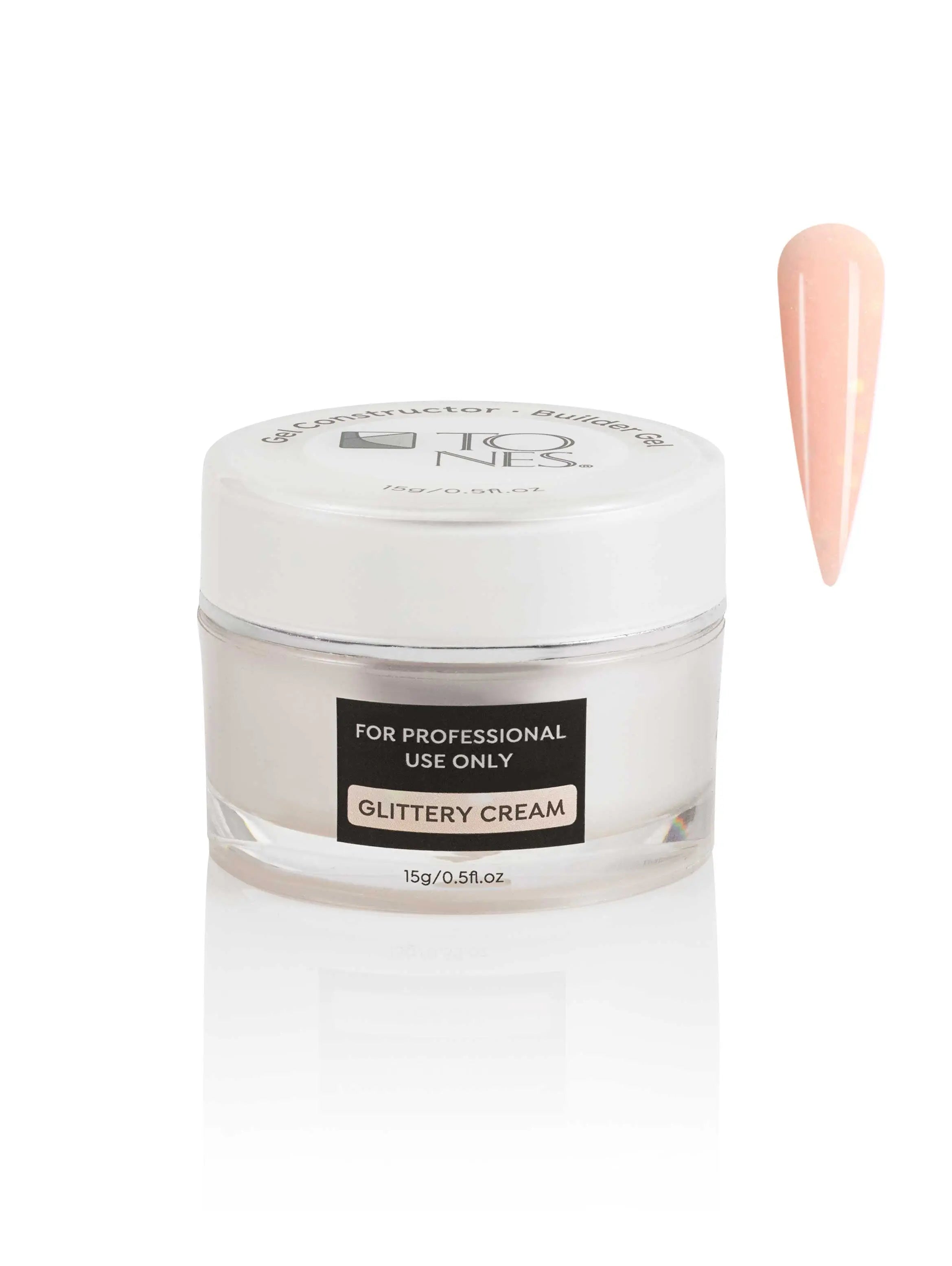 Builder Gel: Glittery Cream - 15 mL / 0.5 fl oz 