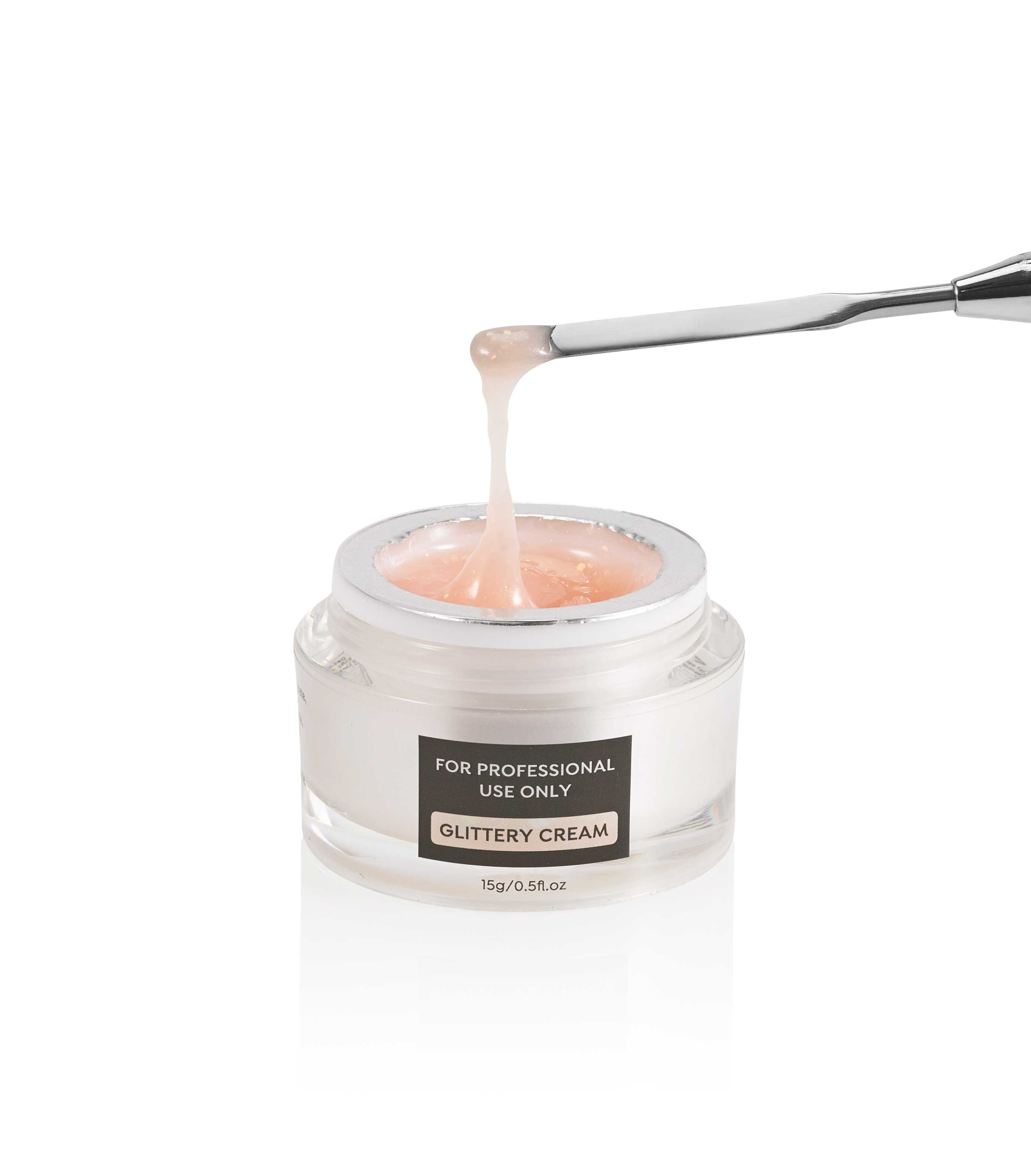 Pro Builder Gel: Glittery Cream - 0.5 fl oz / 15 mL
