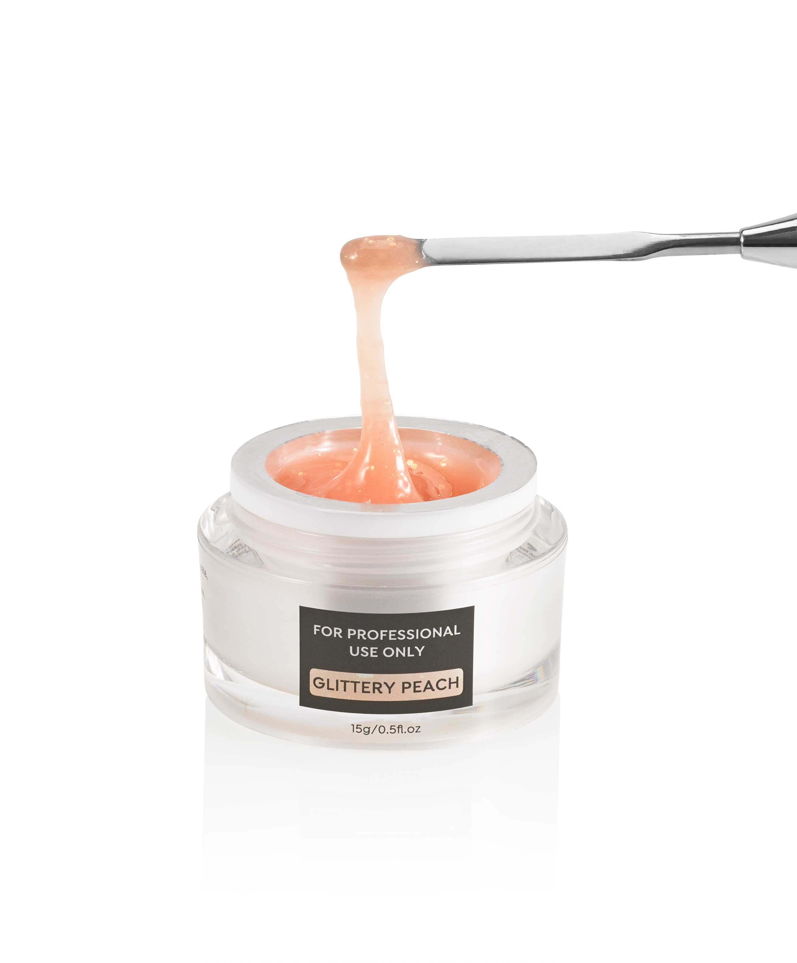 Pro Builder Gel: Glittery Peach - 0.5 fl oz / 15 mL