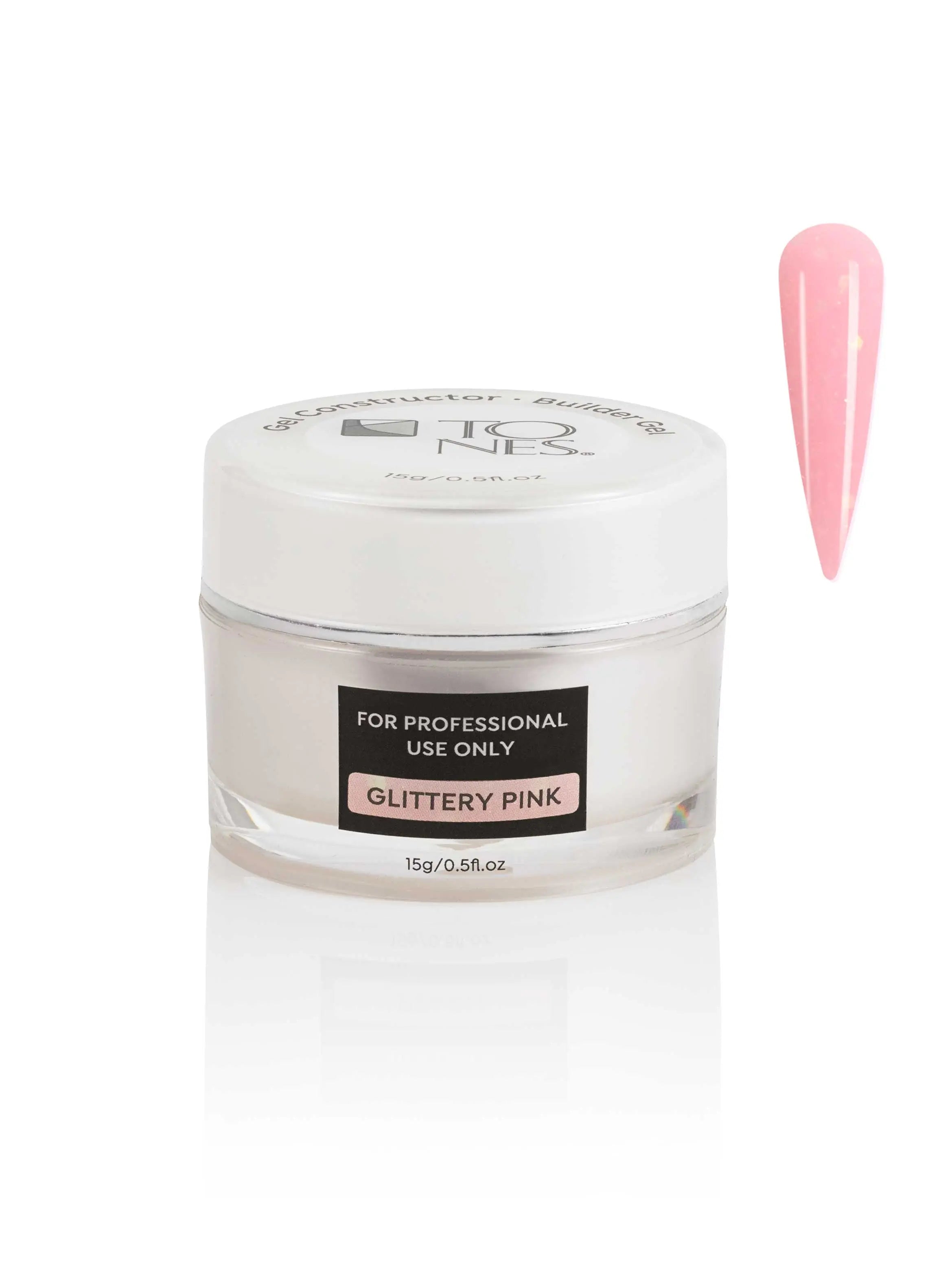 Builder Gel: Glittery Pink - 15 mL / 0.5 fl oz 