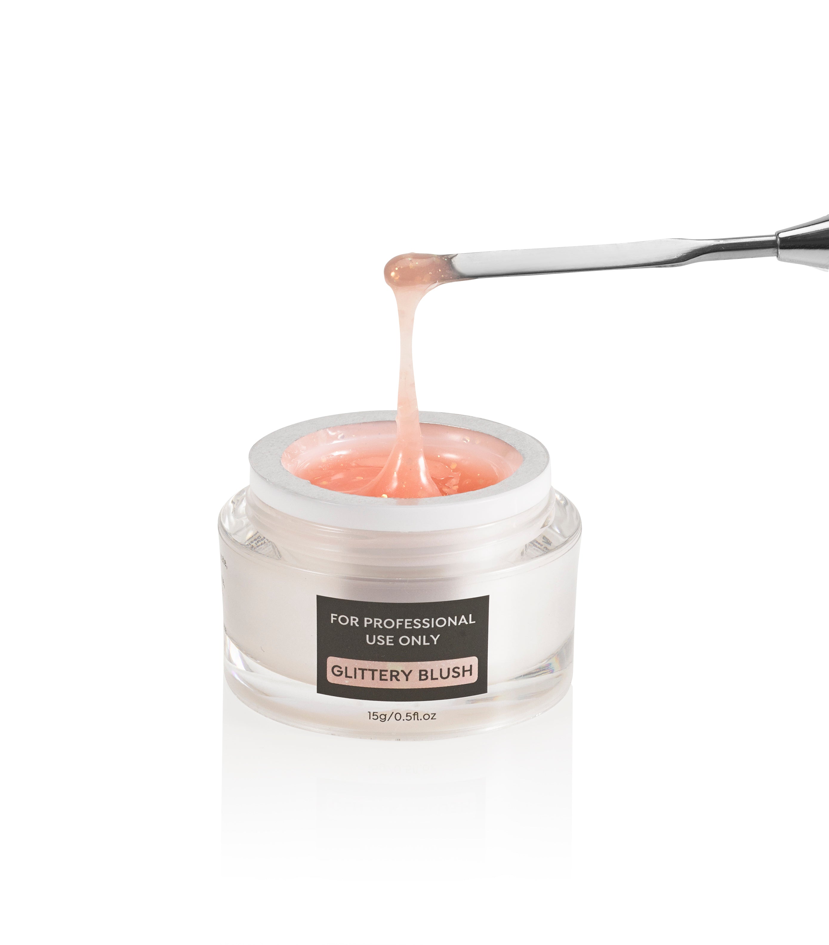 Pro Builder Gel: Glittery Blush - 0.5 fl oz / 15 mL