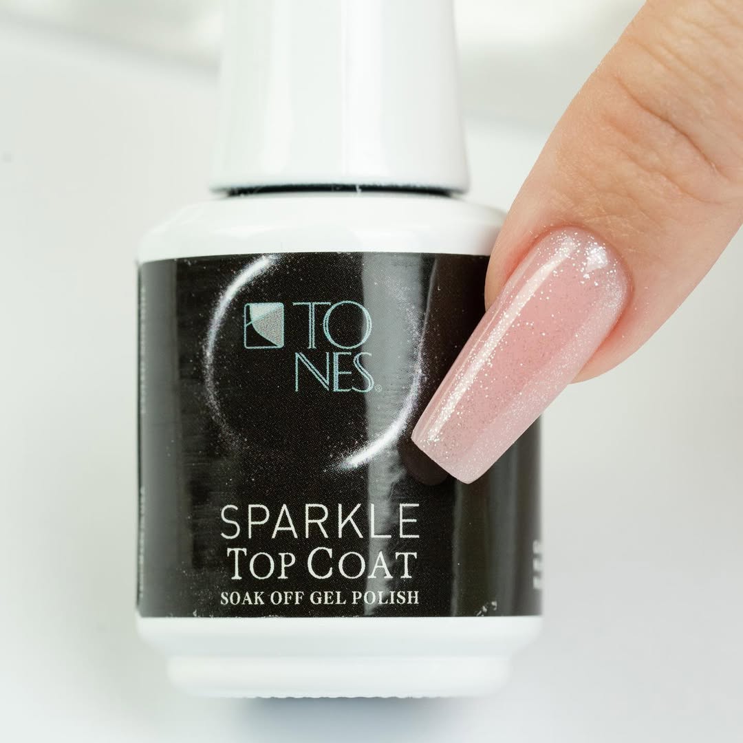 Sparkle Gel Polish Top Coat - Silver 0.56 fl oz / 16 mL