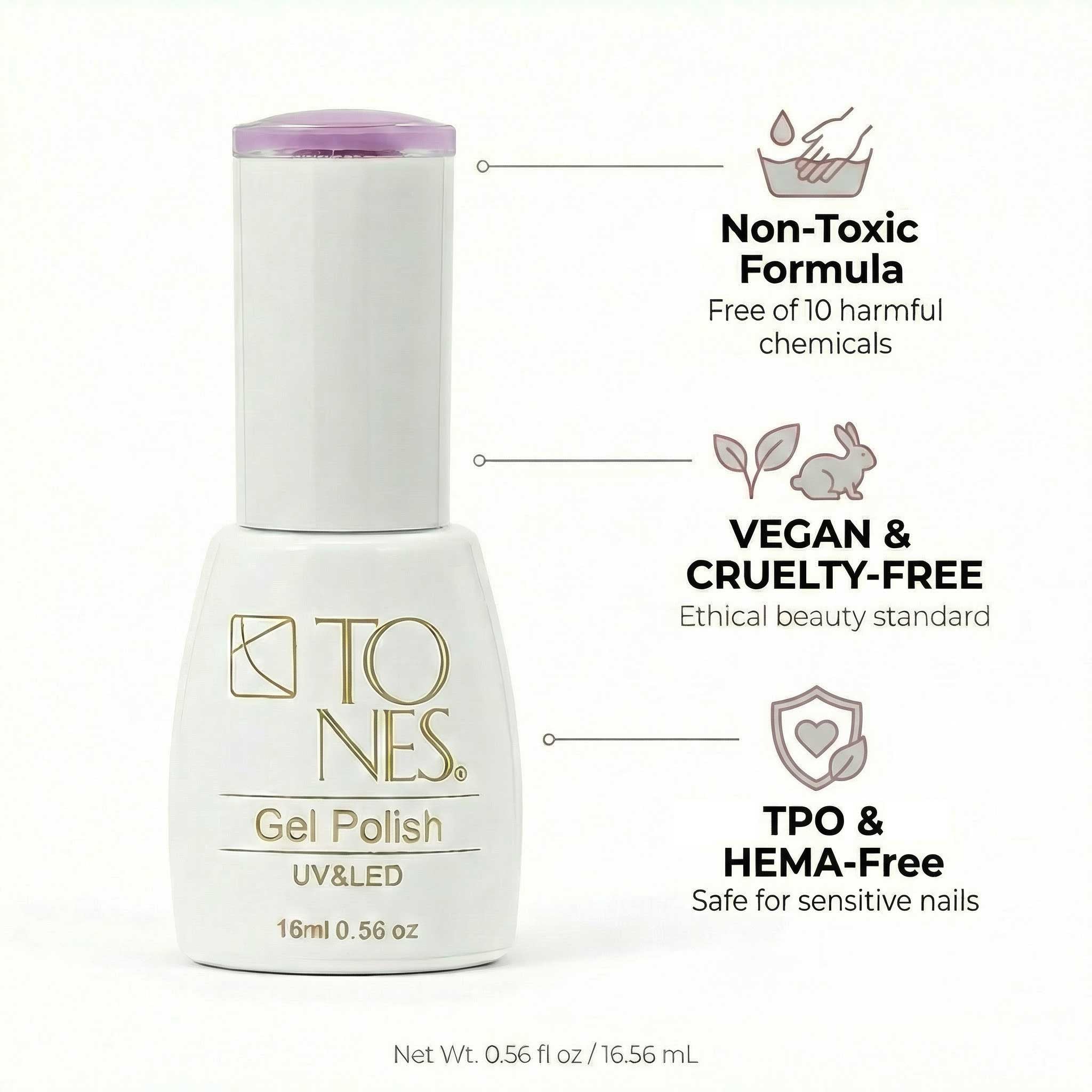 Gel Polish #91 - Cafe Ole  | Brown | UV/LED | 0.56 fl oz — HEMA-Free UV/LED Soak-Off Gel Polish | Tones