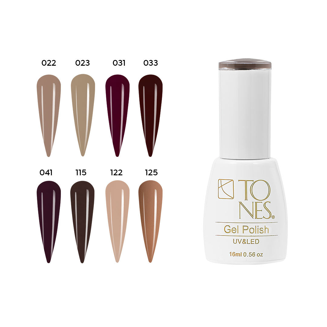 Autumn Indulgence Gel Polish Collection (8 x 0.56 fl oz)