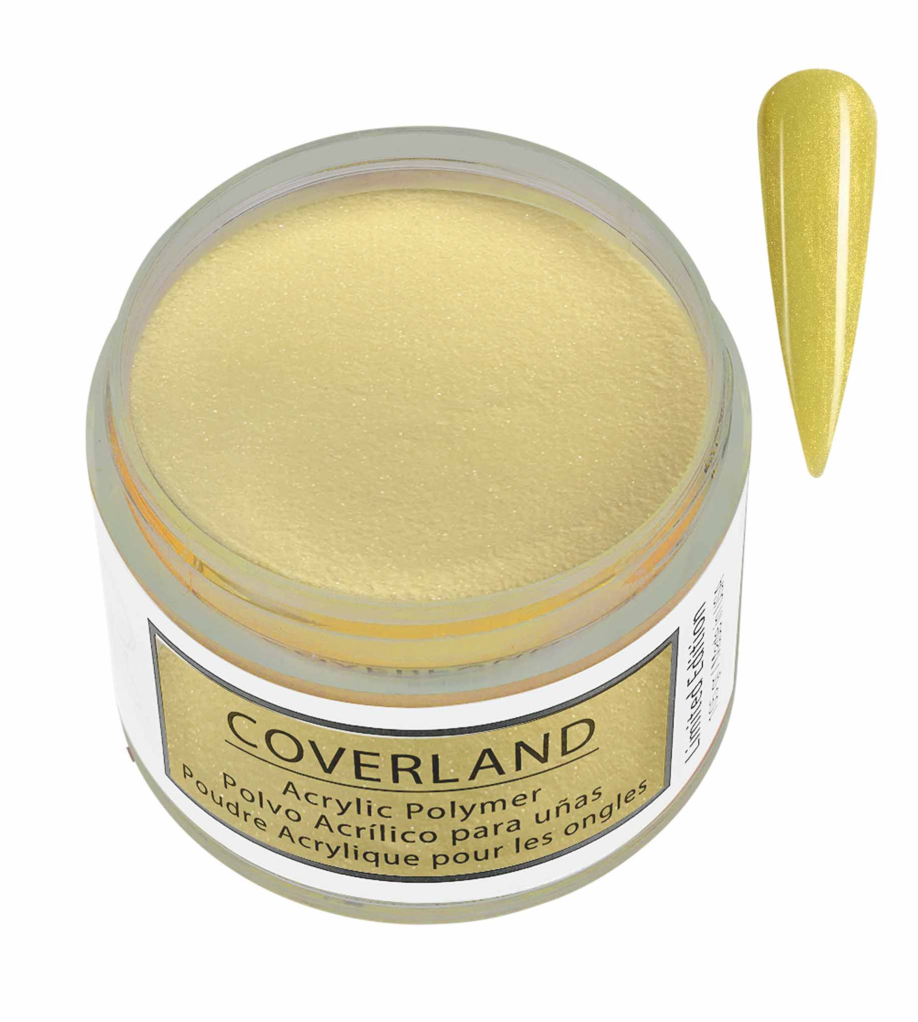 Coverland Acrylic Powder 1.5 oz "Key Lime" Yellow - Limited Edition — Tones Professional Nail Products