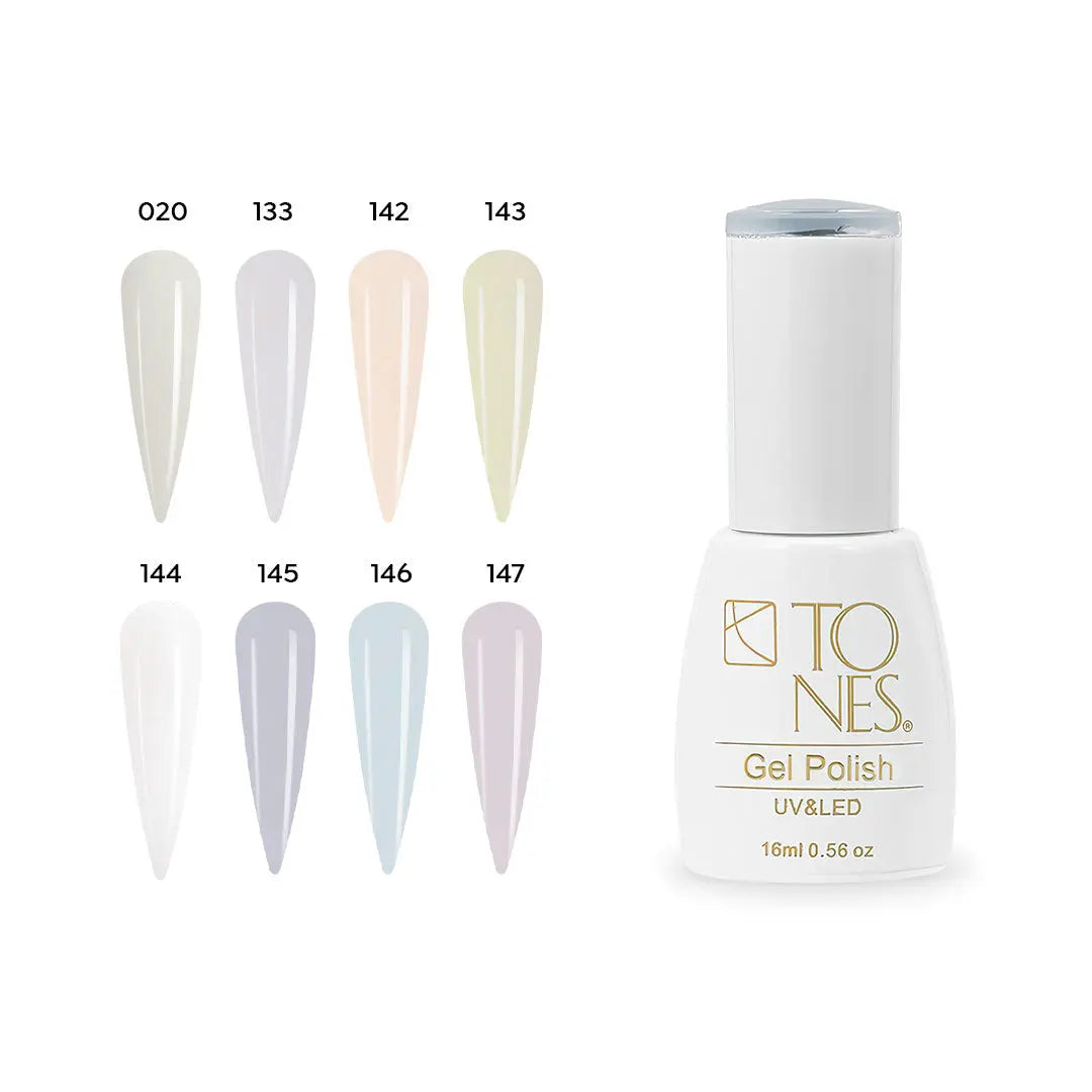 Gel Polish Kit - Off Whites (8 Colors x 0.56 fl oz) 