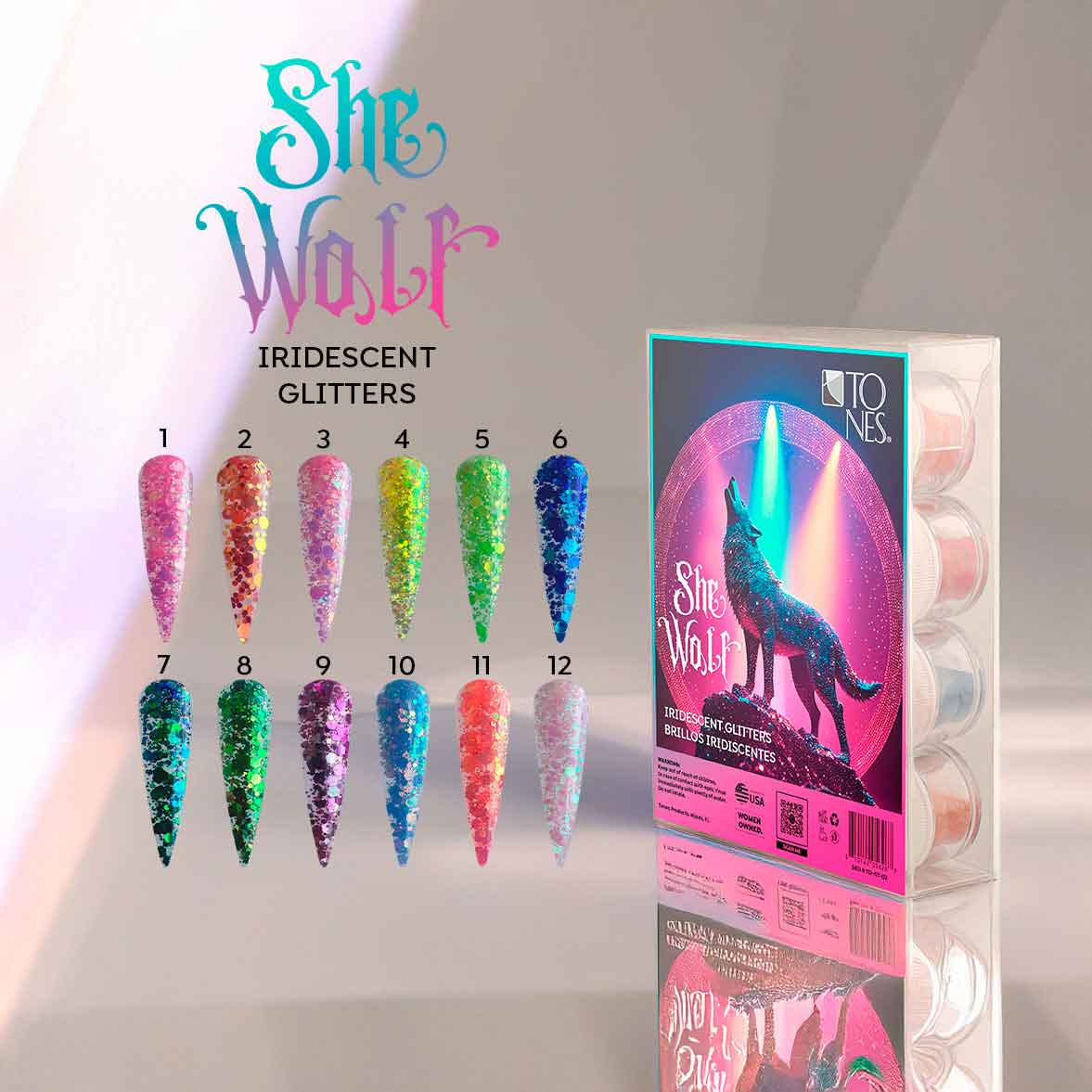 Pure Iridescent Glitter - She Wolf (12 x 0.25 oz)