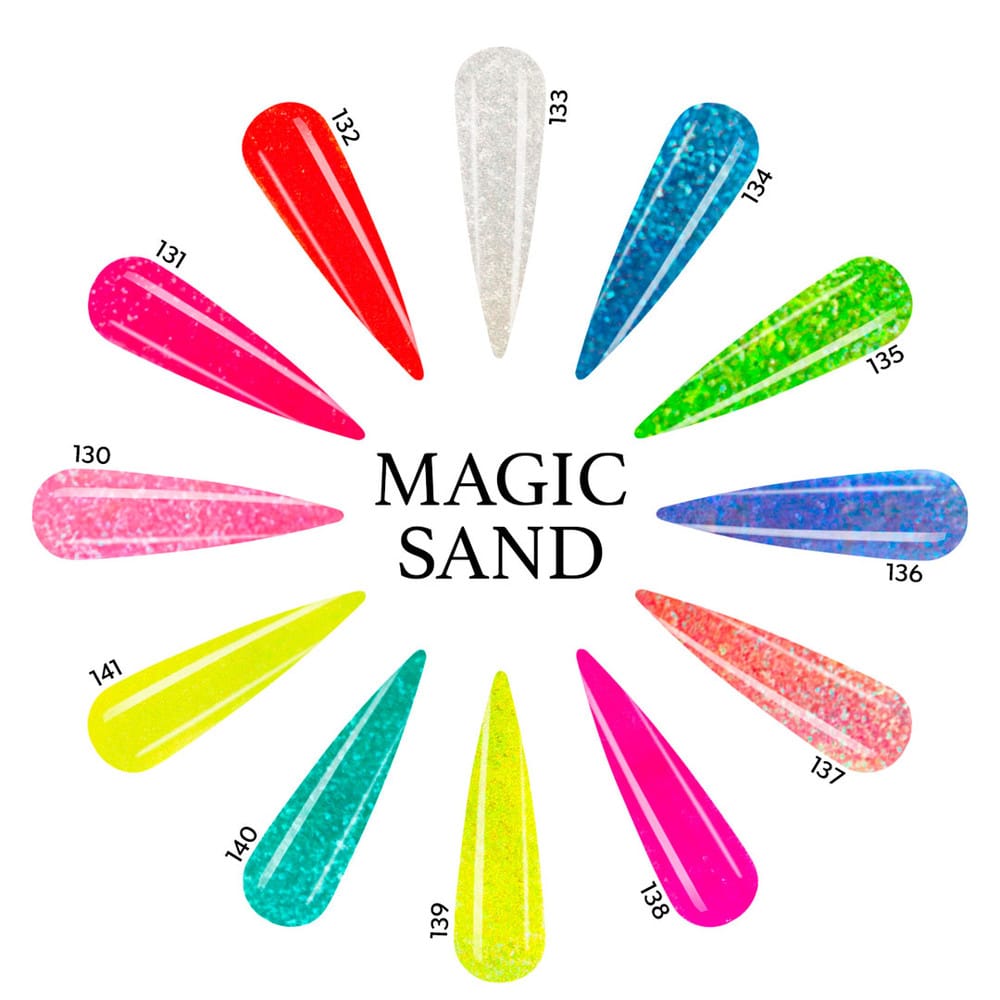 Acrylic Art Powder - Encapsulated Collection: Magic Sand (12 x 0.25 oz) — Detail View | Tones Professional Nail Products