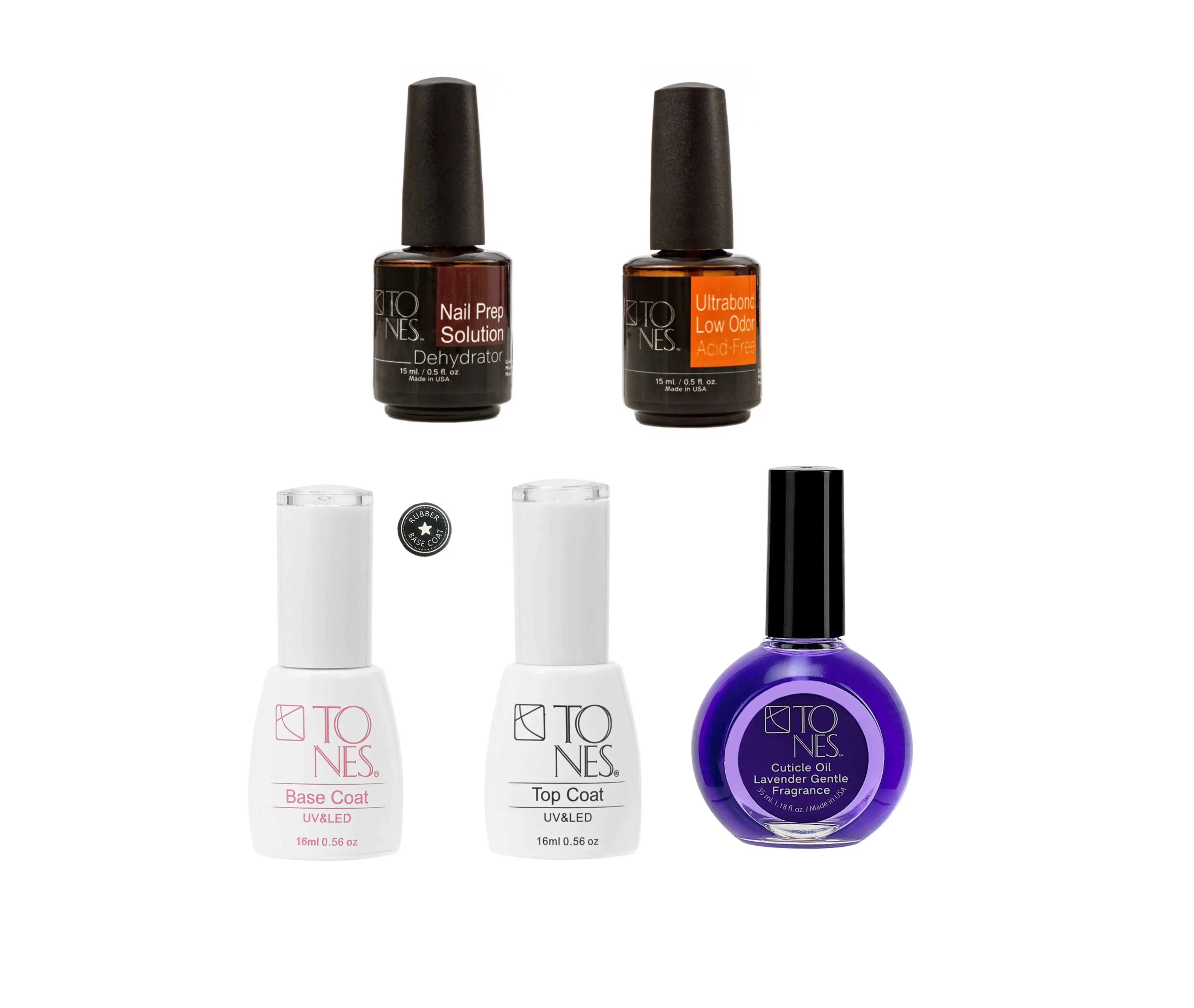 Nail Prep & Finish Kit (Rubber) 