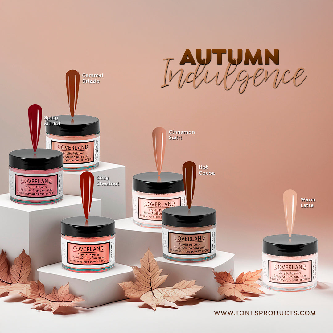 Coverland Acrylic Powder Collection (6 x 1.5 oz) "Autumn Indulgence" - Fall 2024 Collection