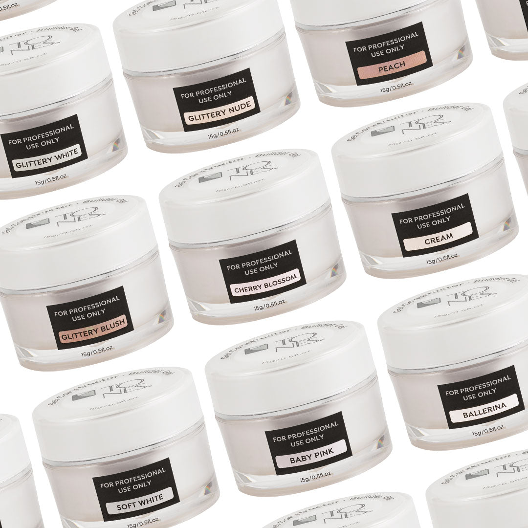 Pro Builder Gel: Glittery Peach - 0.5 fl oz / 15 mL