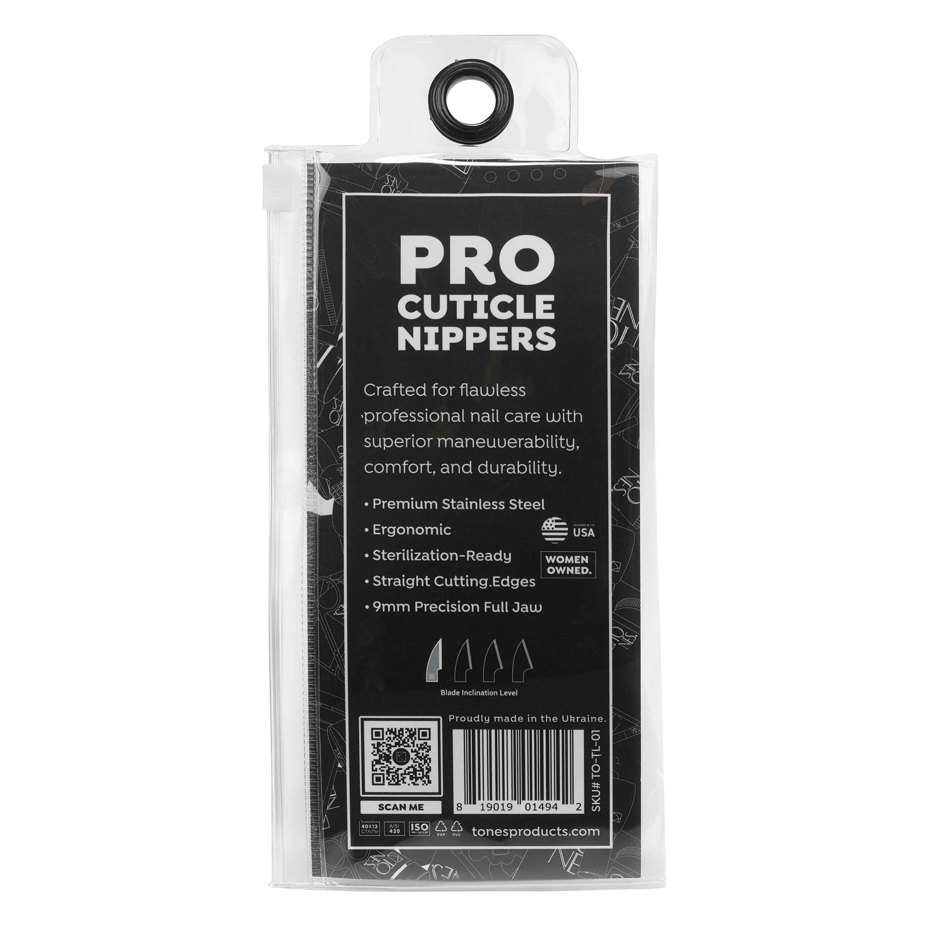 Alicates para cutículas profesionales: mandíbula completa de 9 mm