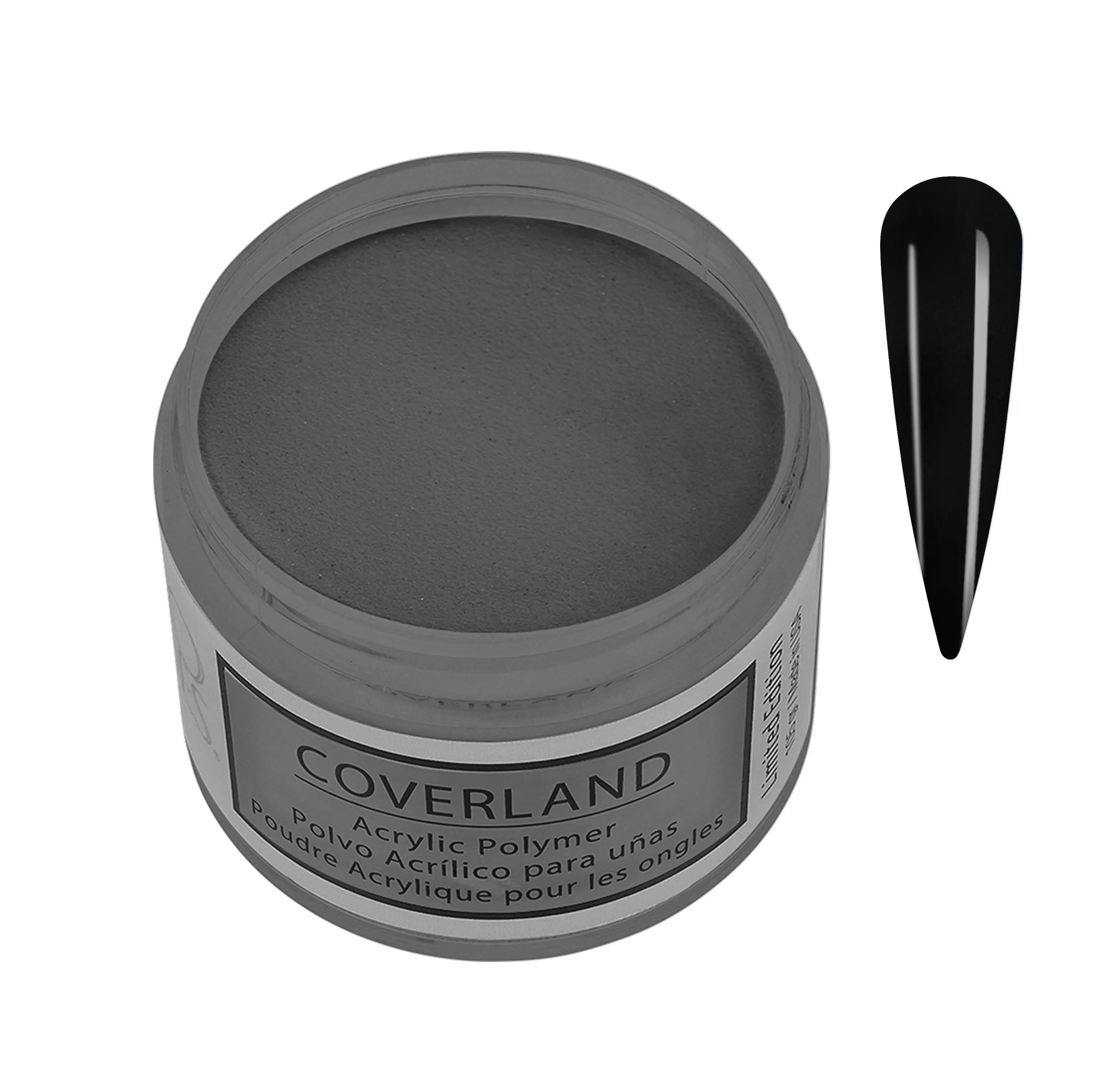 Coverland Acrylic Powder - "Pure Black" 1.5 OZ - Limited Edition 