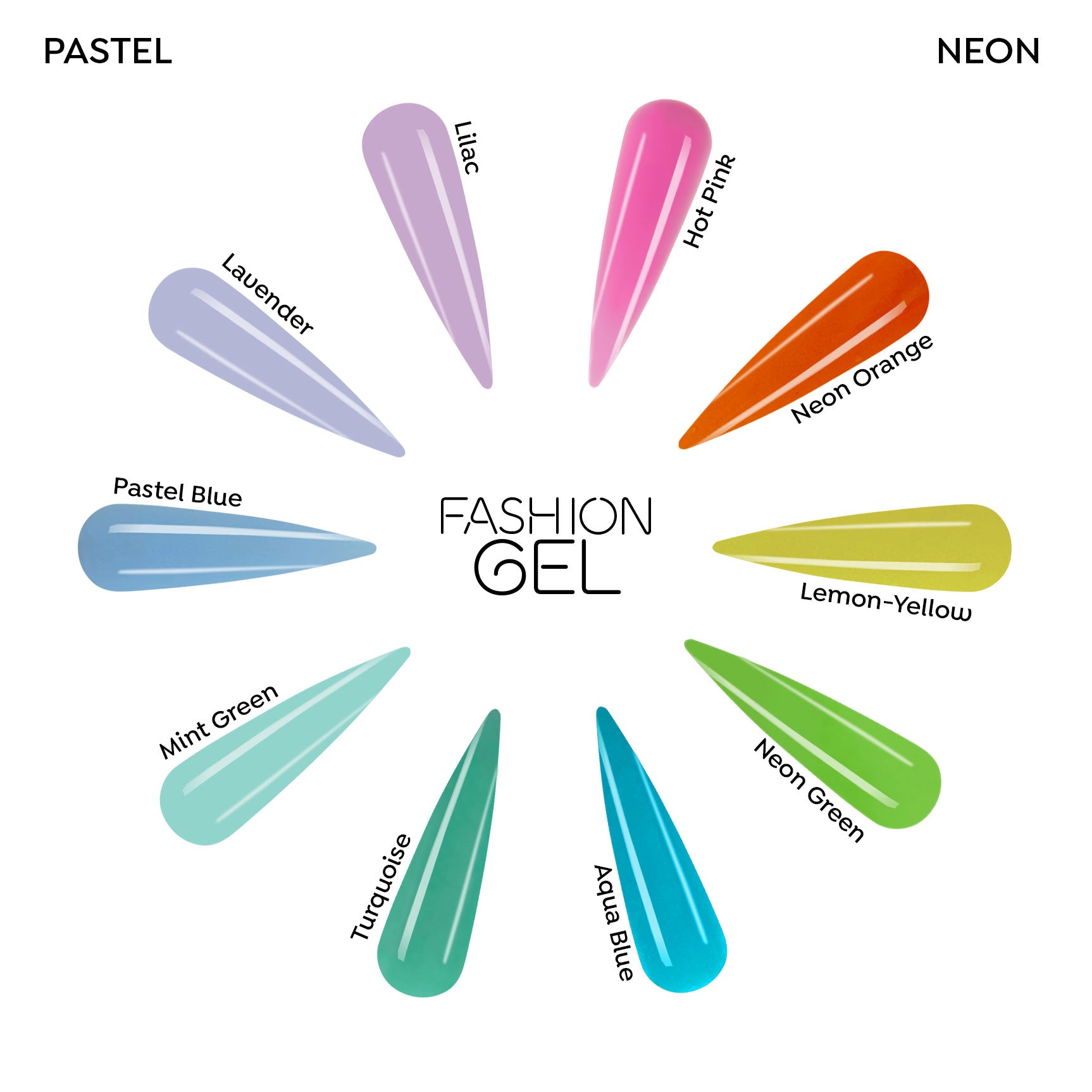 Fashion Gel: Neon Orange - 1.89 fl oz / 56 mL