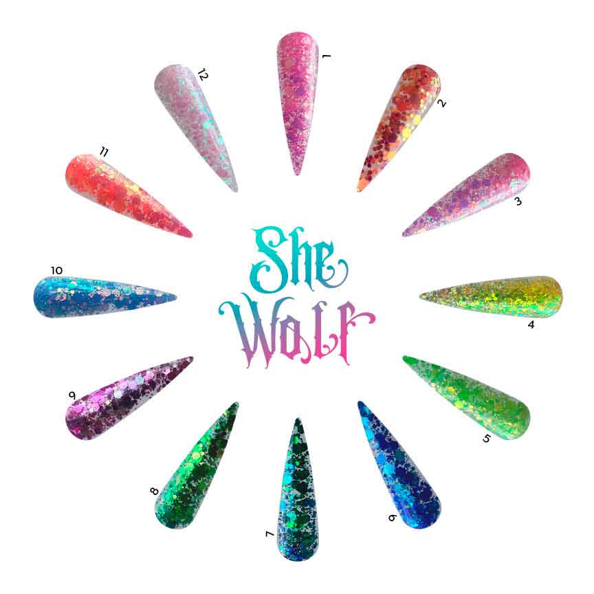 Pure Iridescent Glitter - She Wolf (12 x 0.25 oz)