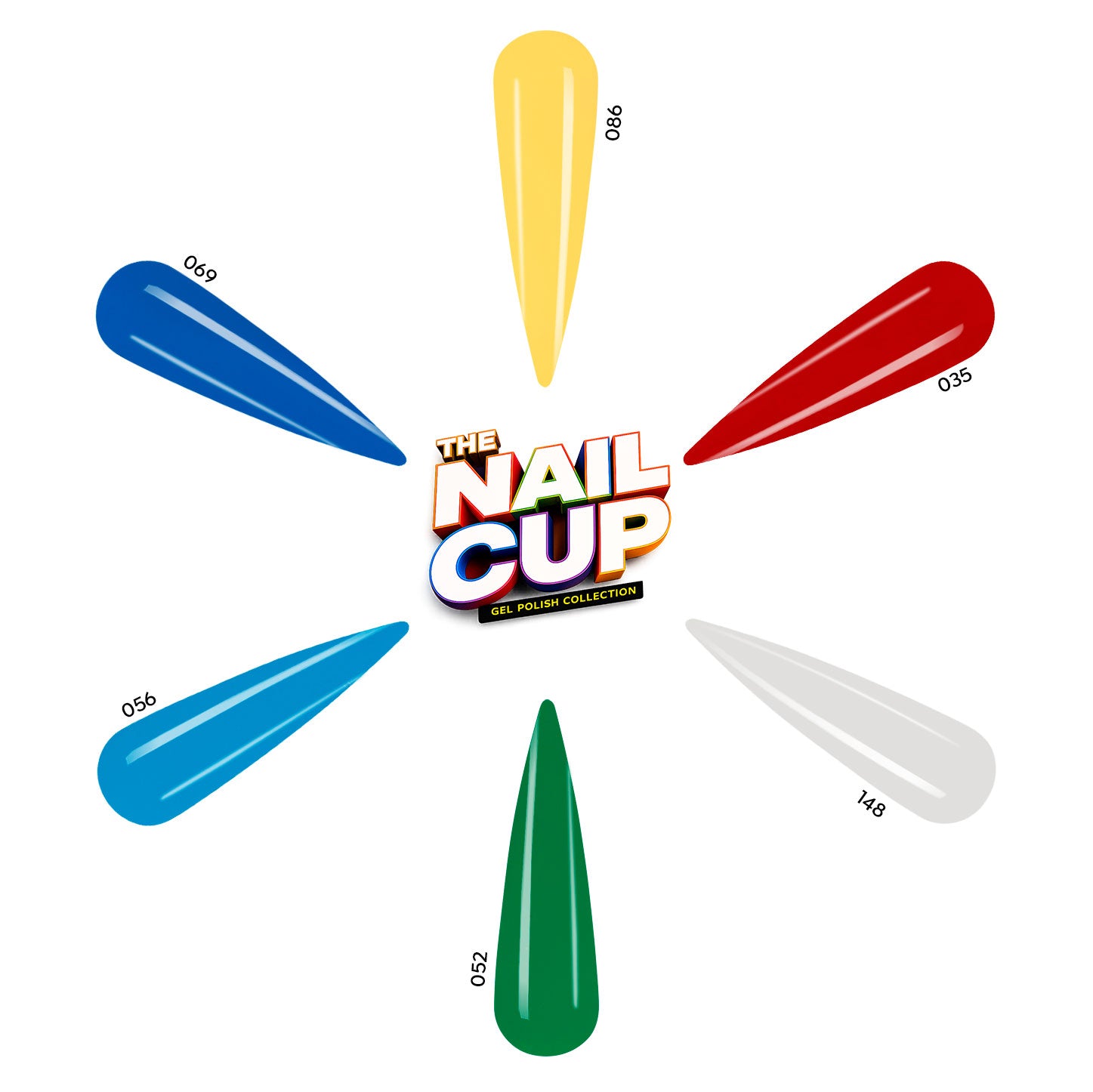 Gel Polish Kit - "The Nail Cup (6 x 0.56 fl oz)