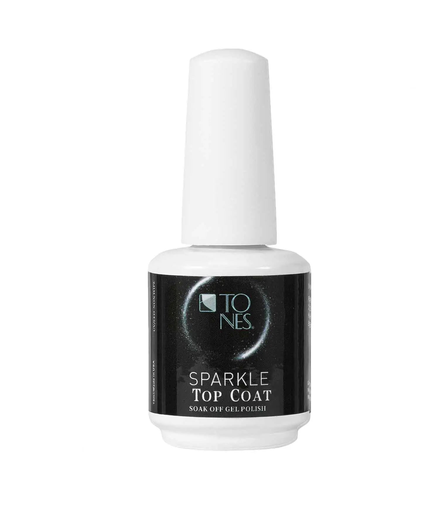 Sparkle Gel Polish Top Coat - Silver 16 ml / 0.56 fl oz 