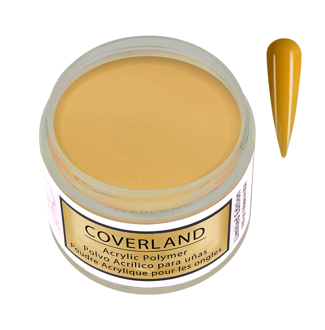 Tones Coverland Acrylic Powder 1.5 oz "Sunny Honey" - Limited Edition | USA-Made MMA-Free Professional Acrylic Powder | Tones