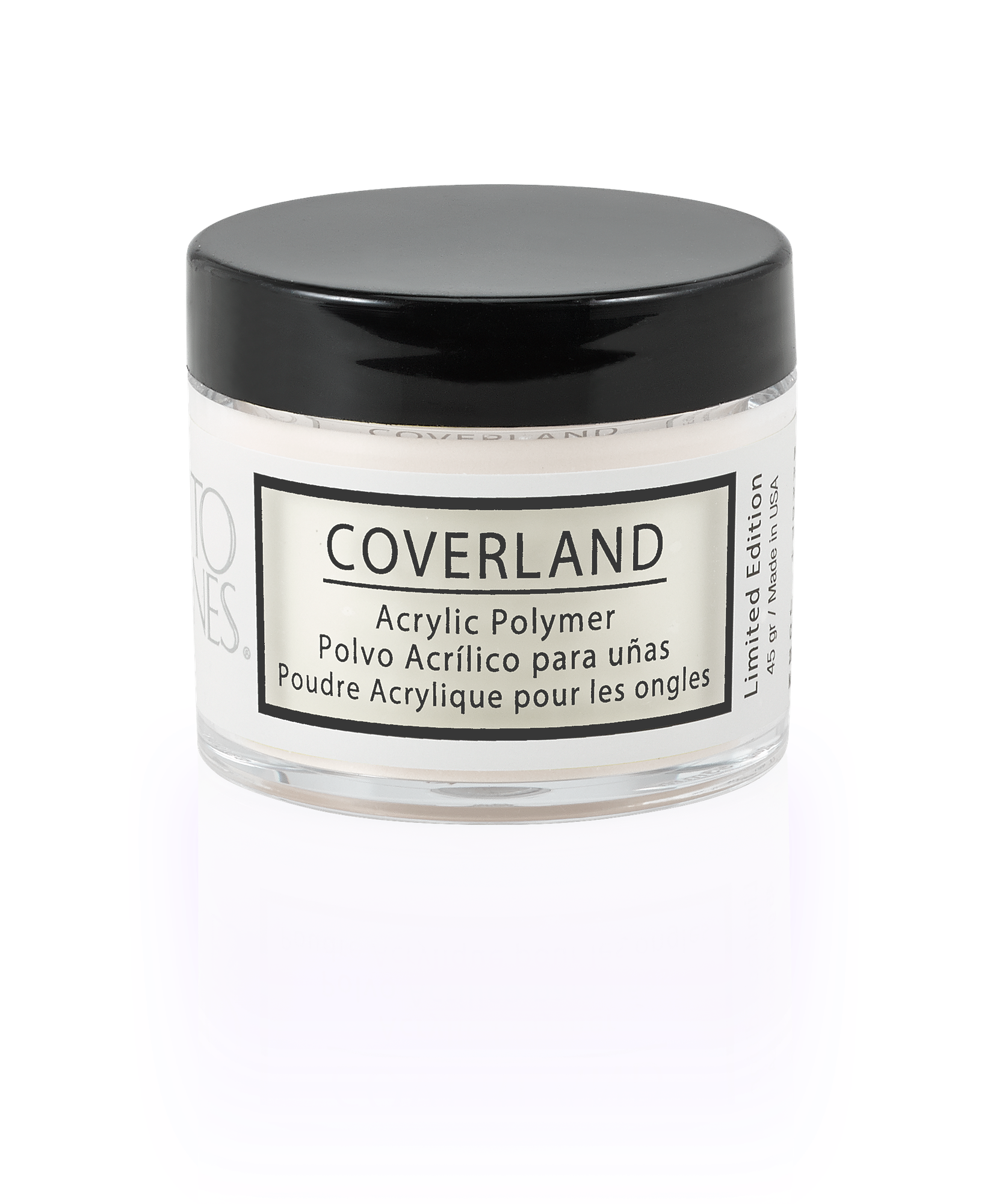 Coverland Acrylic Powder 1.5 oz "Velvet Snow" - Limited Edition — Professional Nail Product Detail | Tones