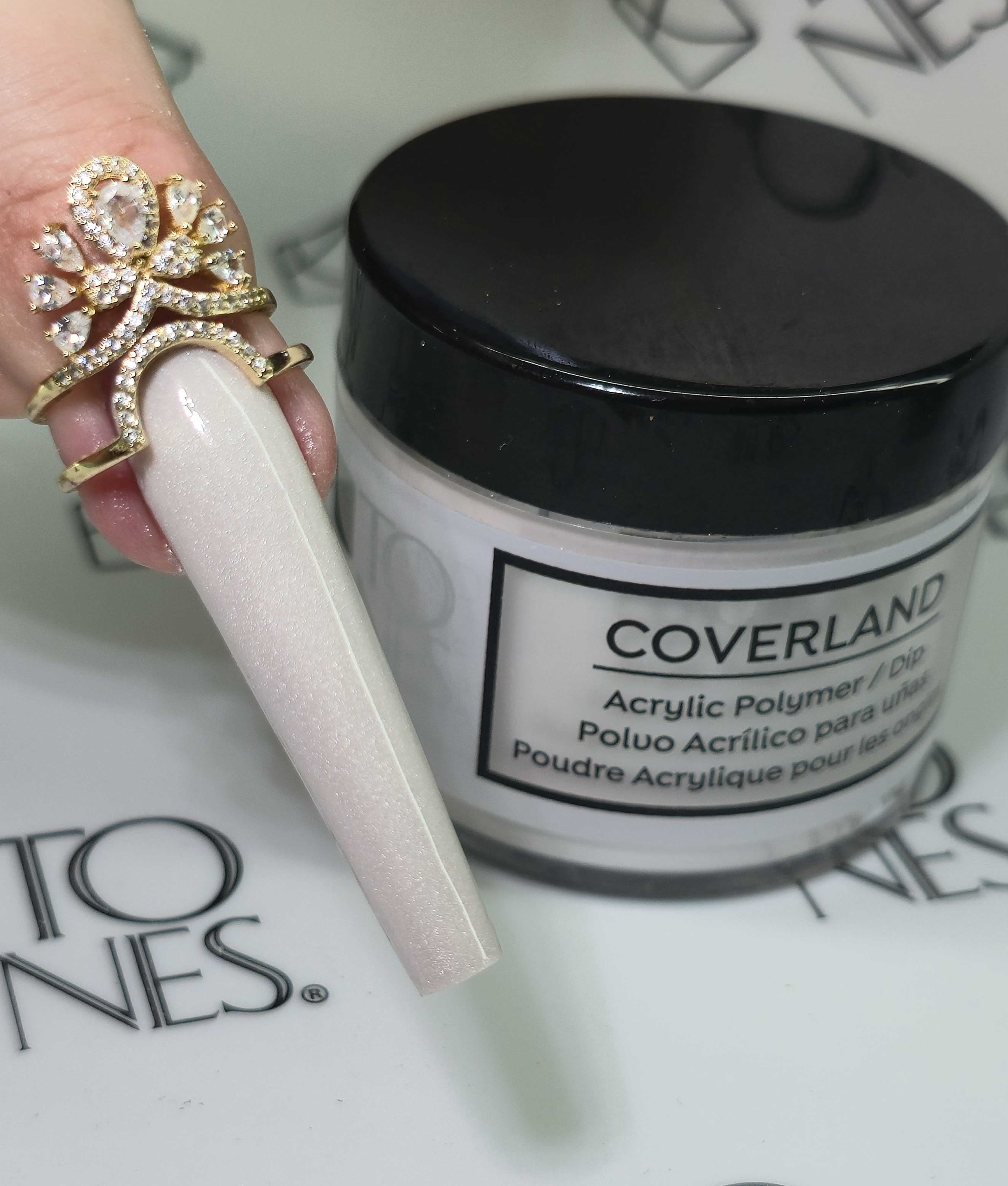 Polvo acrílico Coverland 1.5 oz "Velvet Snow" - Edición limitada