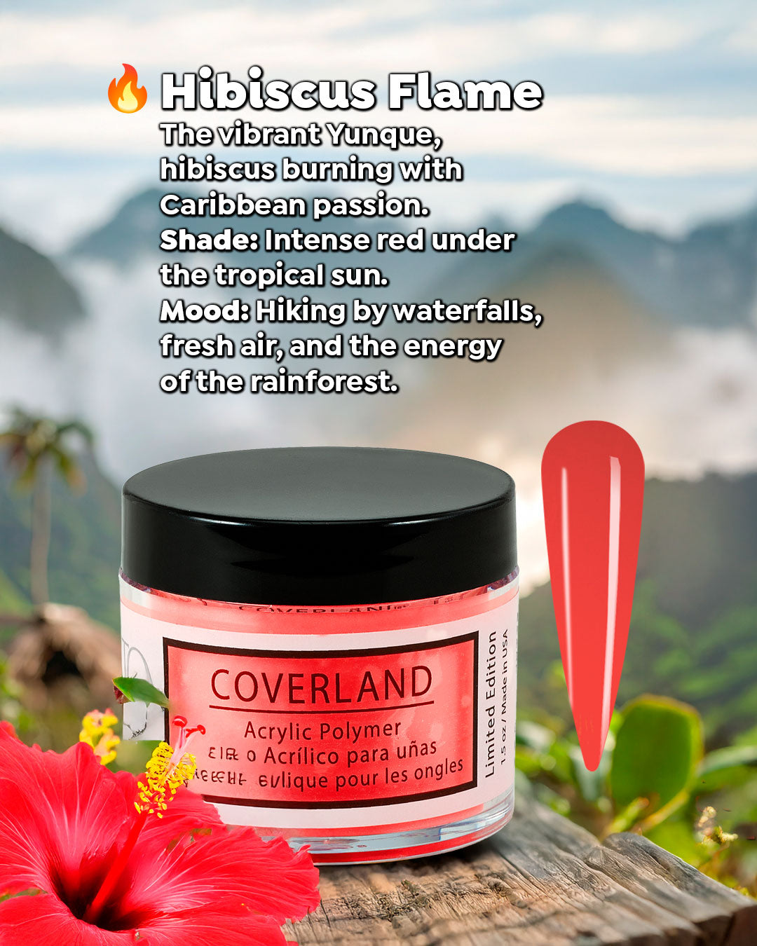 Coverland Acrylic Powder Collection (6 x 1.5 oz) "Un Verano en PR"