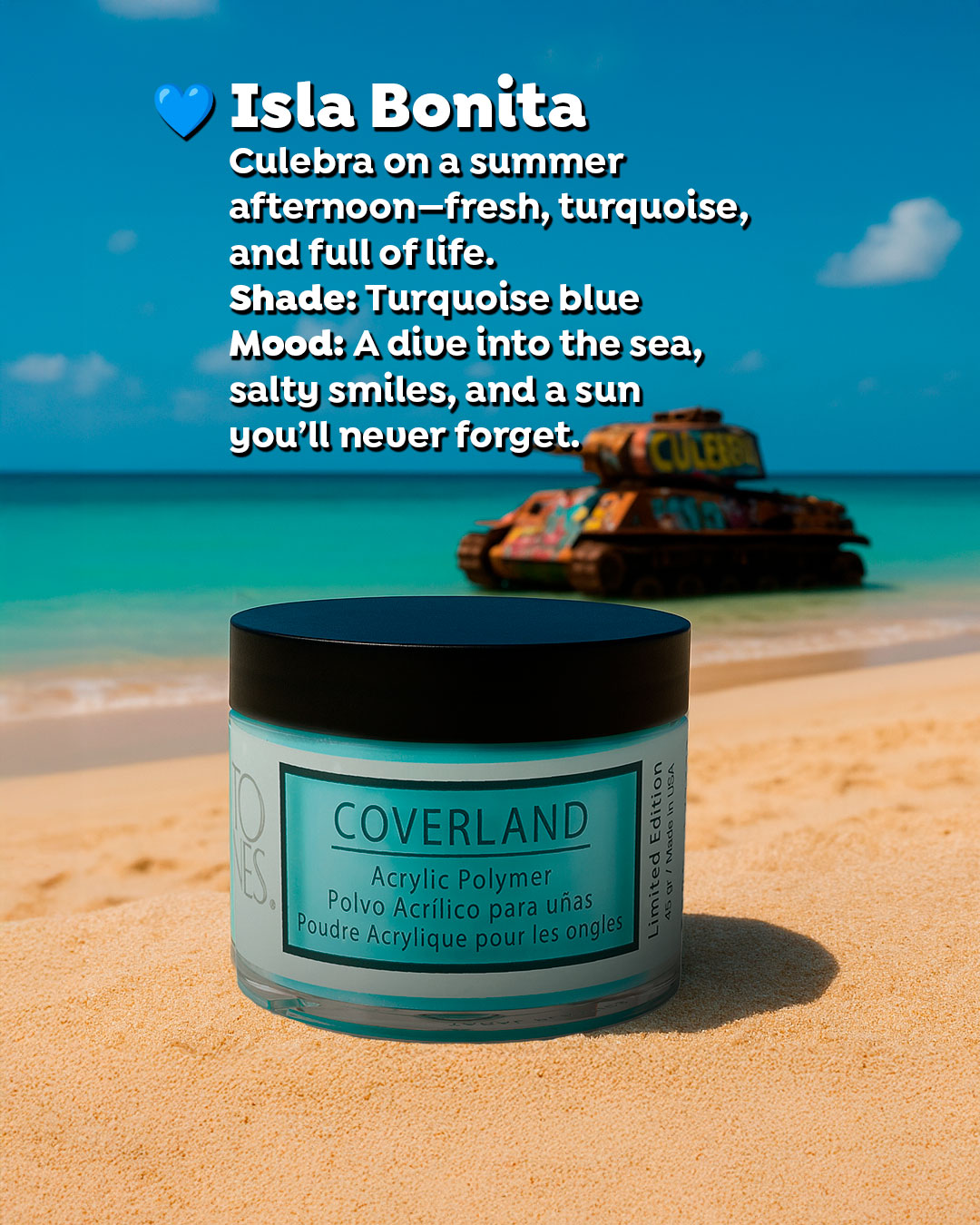 Coverland Acrylic Powder Collection (6 x 1.5 oz) "Un Verano en PR"