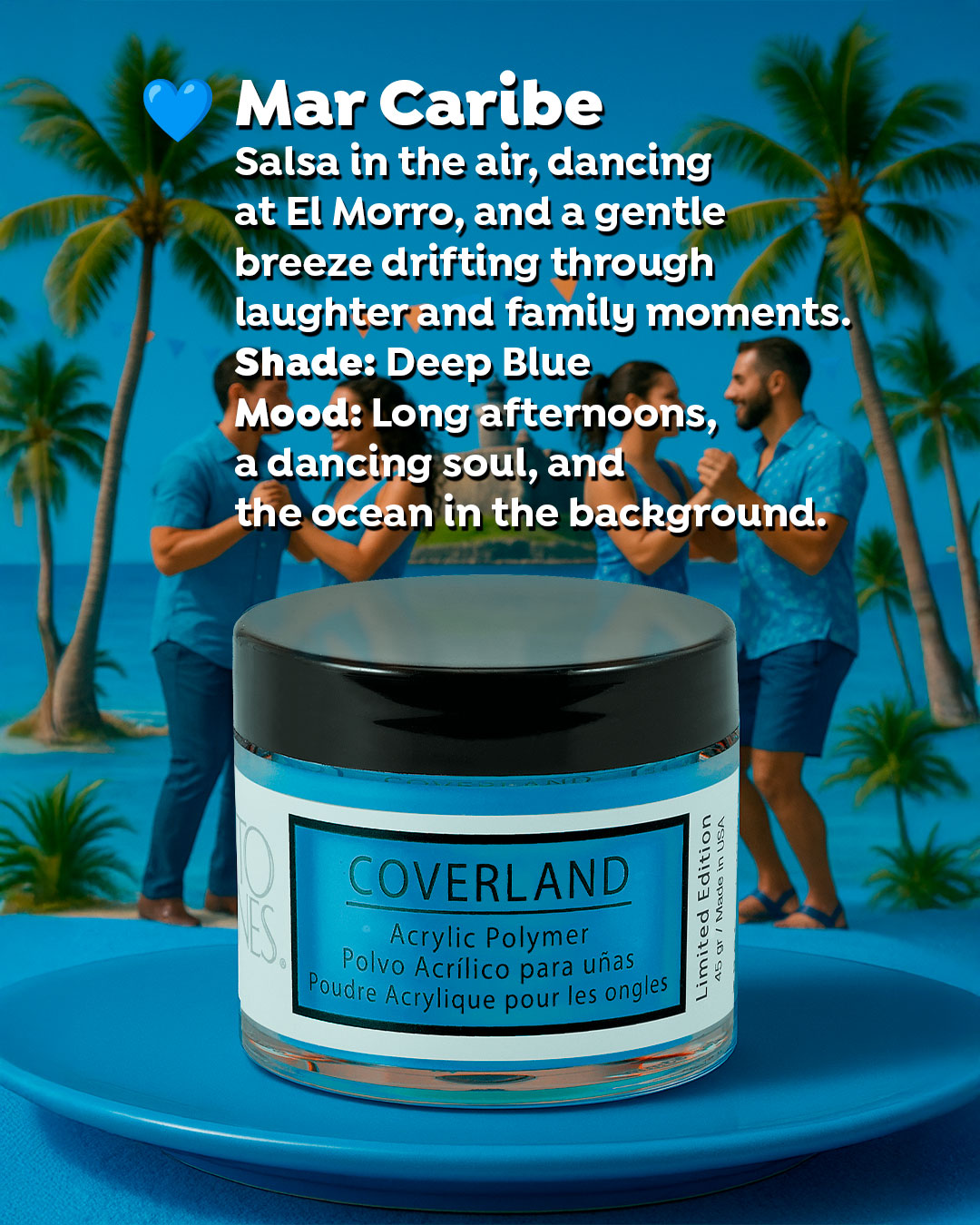 Coverland Acrylic Powder Collection (6 x 1.5 oz) "Un Verano en PR"