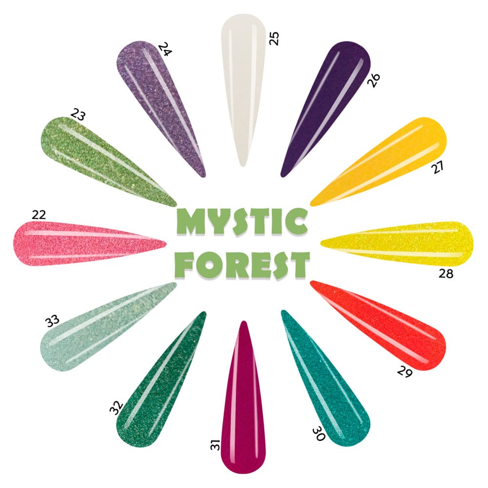 Acrylic Art Powder - 3D Individual: Mystic Forest (0.5 oz) — Detail View | Tones Professional Nail Products