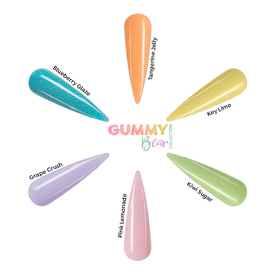 Coverland Acrylic Powder Collection (1.5 oz x 6) "Gummy Bears" — Tones Professional Nail Products