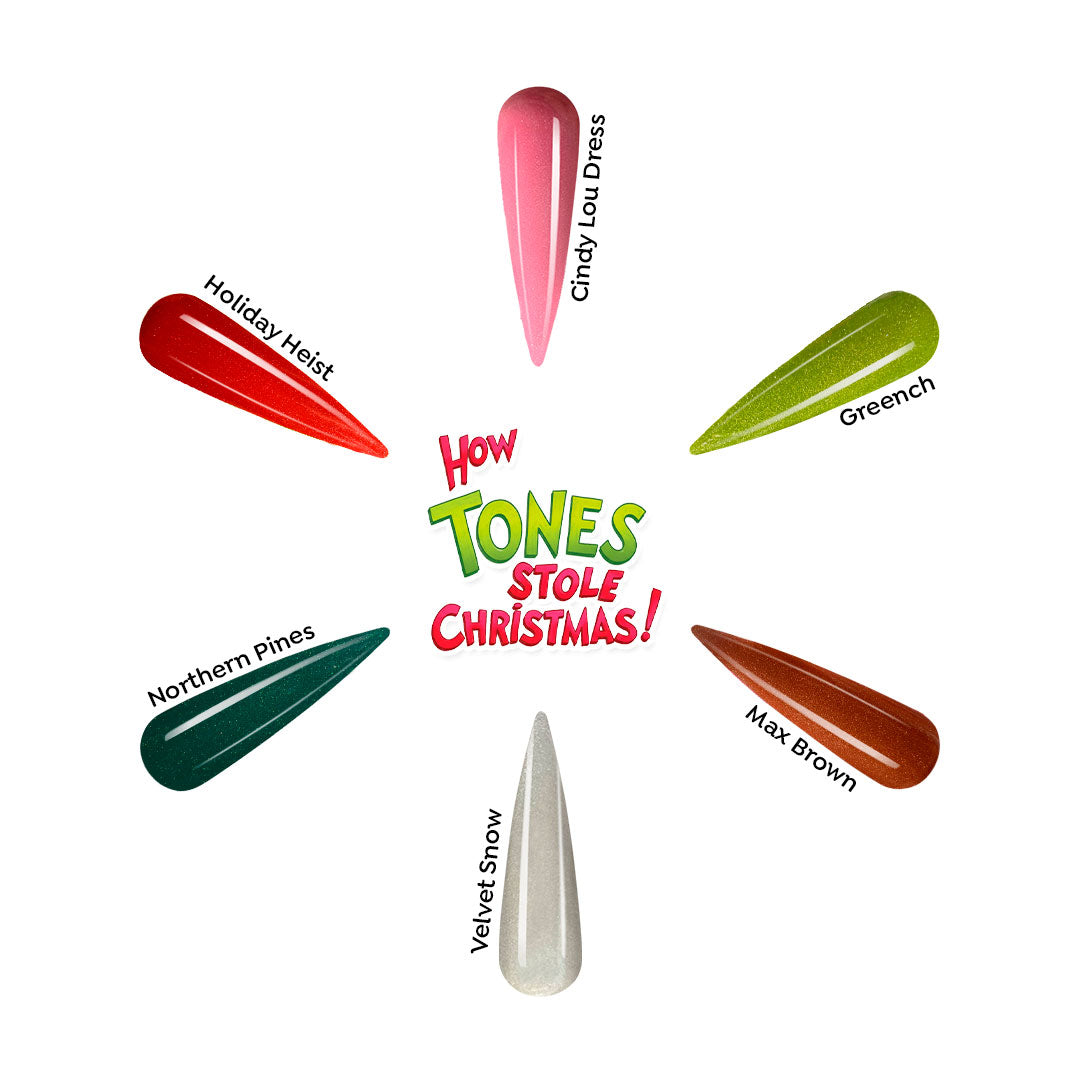 Coverland Acrylic Powder Collection (1.5 oz x 6) "How Tones Stole Christmas"