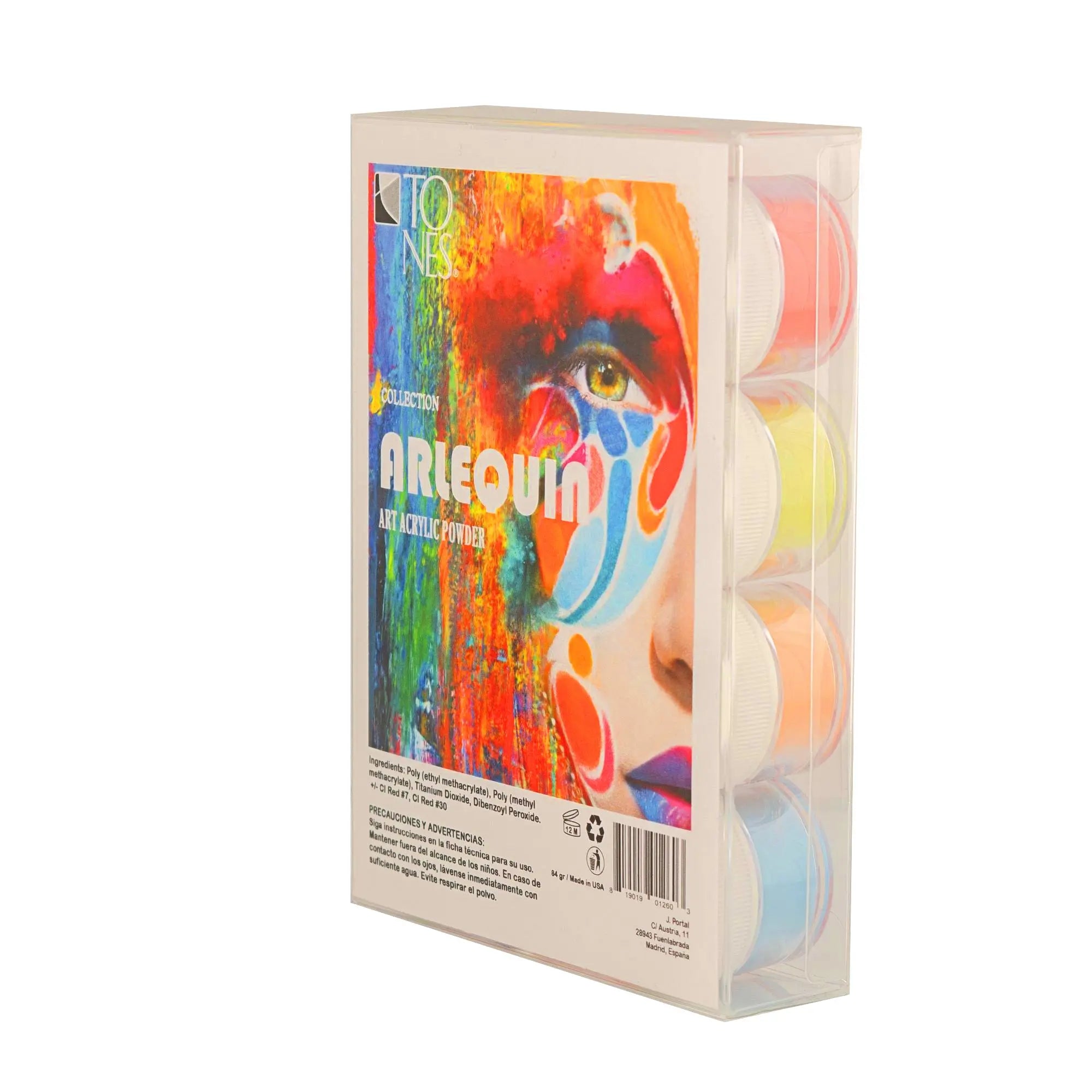 Acrylic Art Powder - 3D Collection: Arlequin (12 x 0.25 oz) - Tones