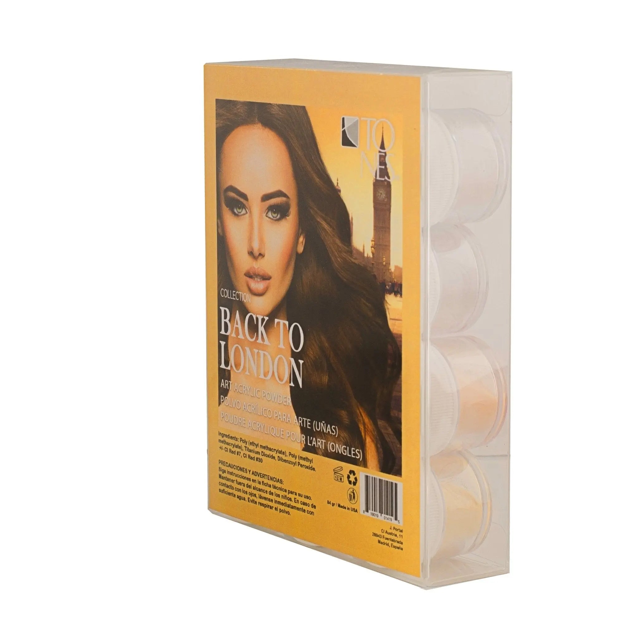 Acrylic Art Powder - 3D Collection: Back to London (12 x 0.25 oz) - Tones