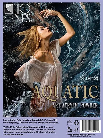 Acrylic Art Powder - Encapsulated Individual: Aquatic (0.5 oz) - Tones