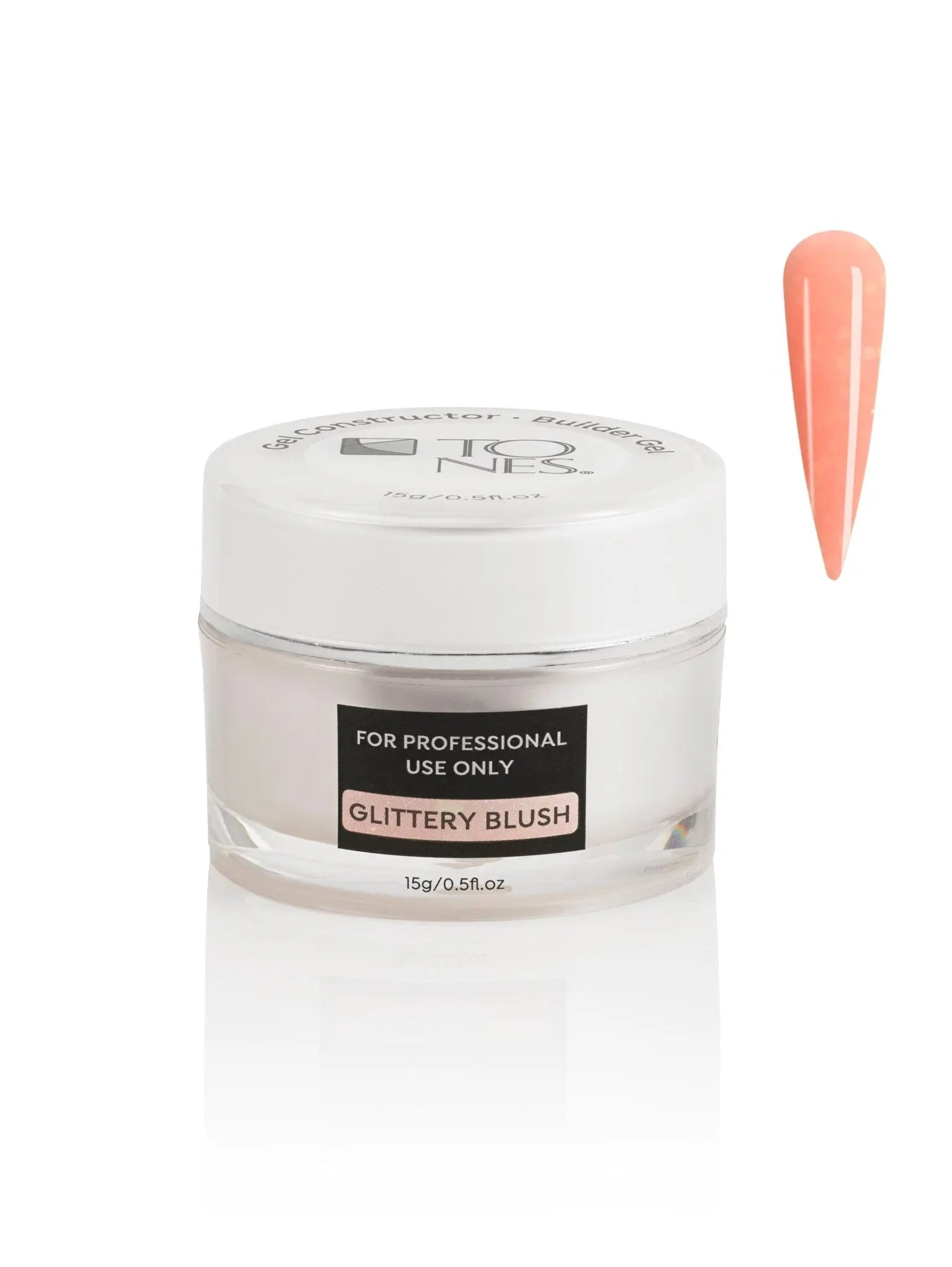 Builder Gel: Glittery Blush 15 ml / 0.5 fl oz - Tones