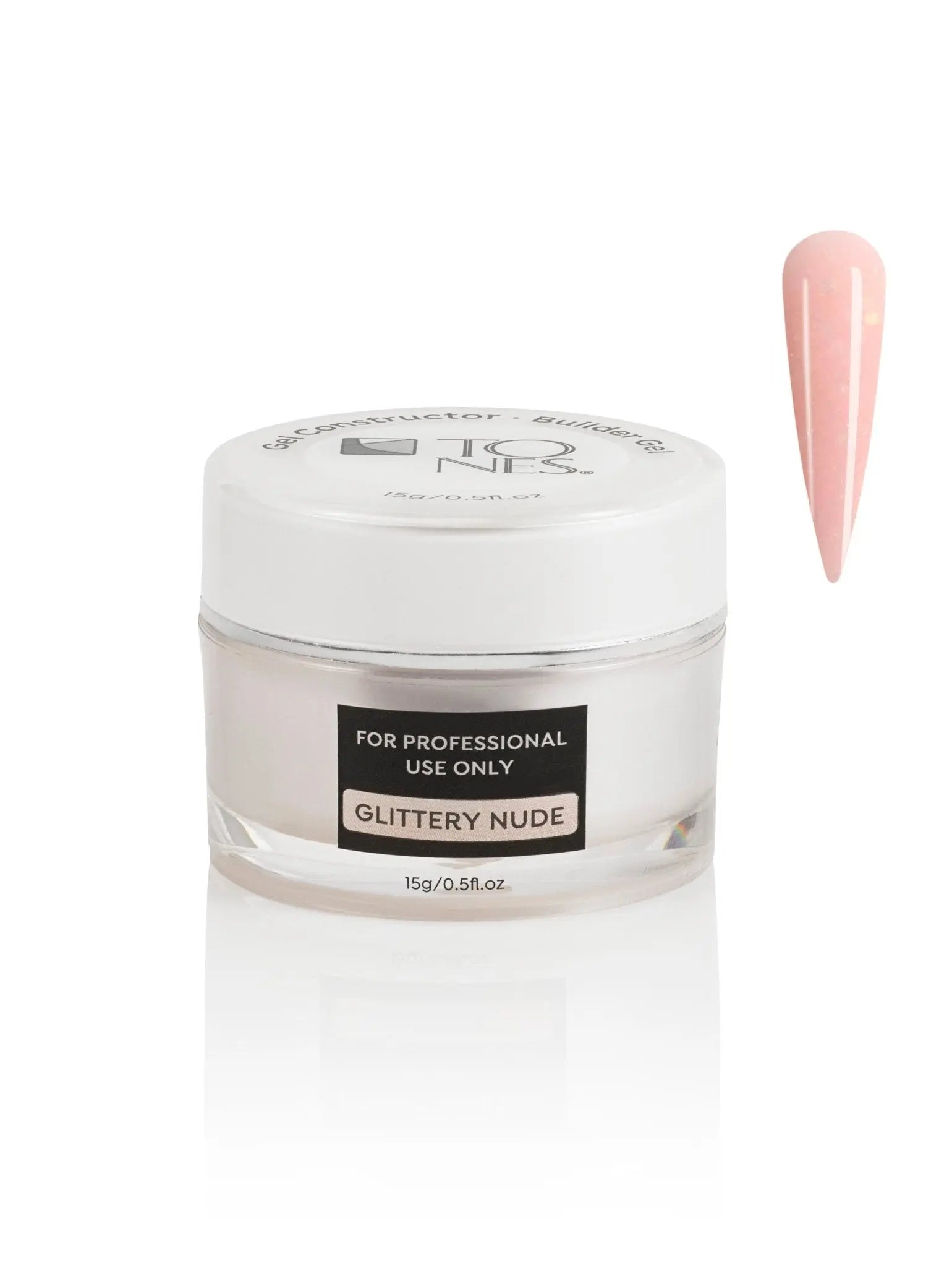 Builder Gel: Glittery Nude 15 ml / 0.5 fl oz - Tones