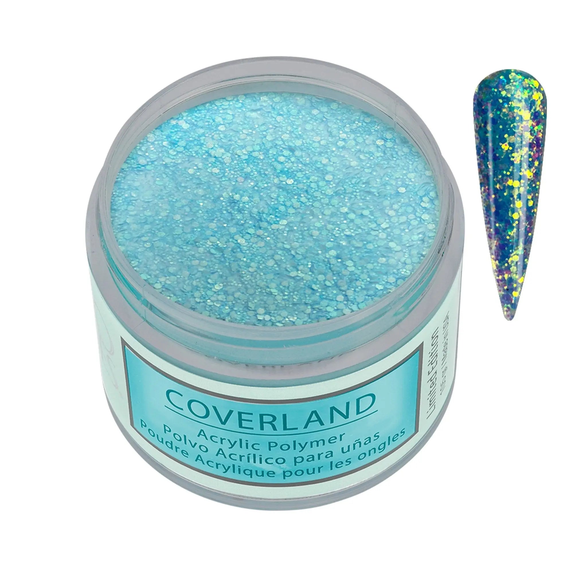 Coverland Acrylic Powder 1.5 oz "Blue Lagoon" Blue - Limited Edition - Tones